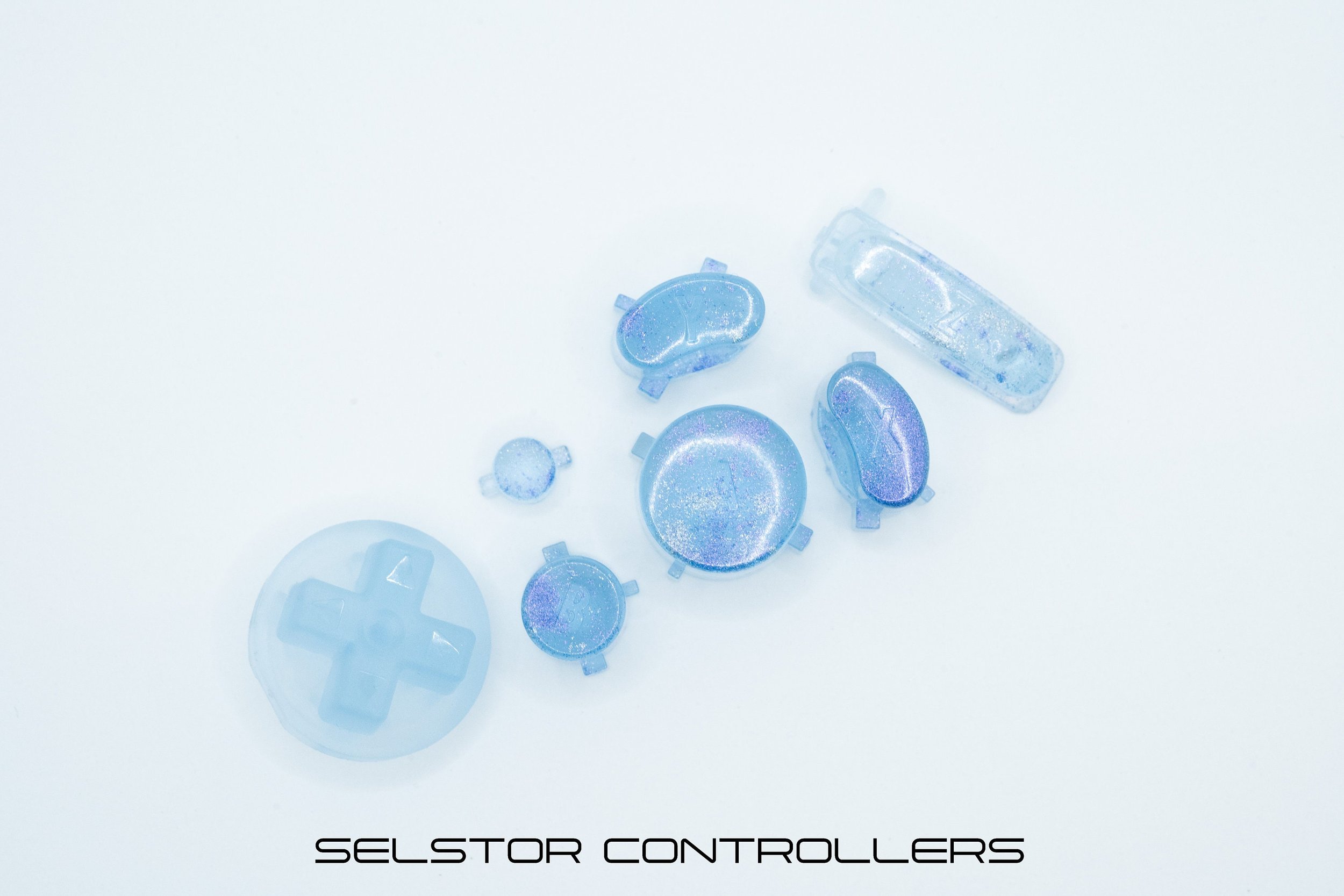 PURP GameCube Button Set - ABXYstartDpadZ (Mainstage Stock - M6)