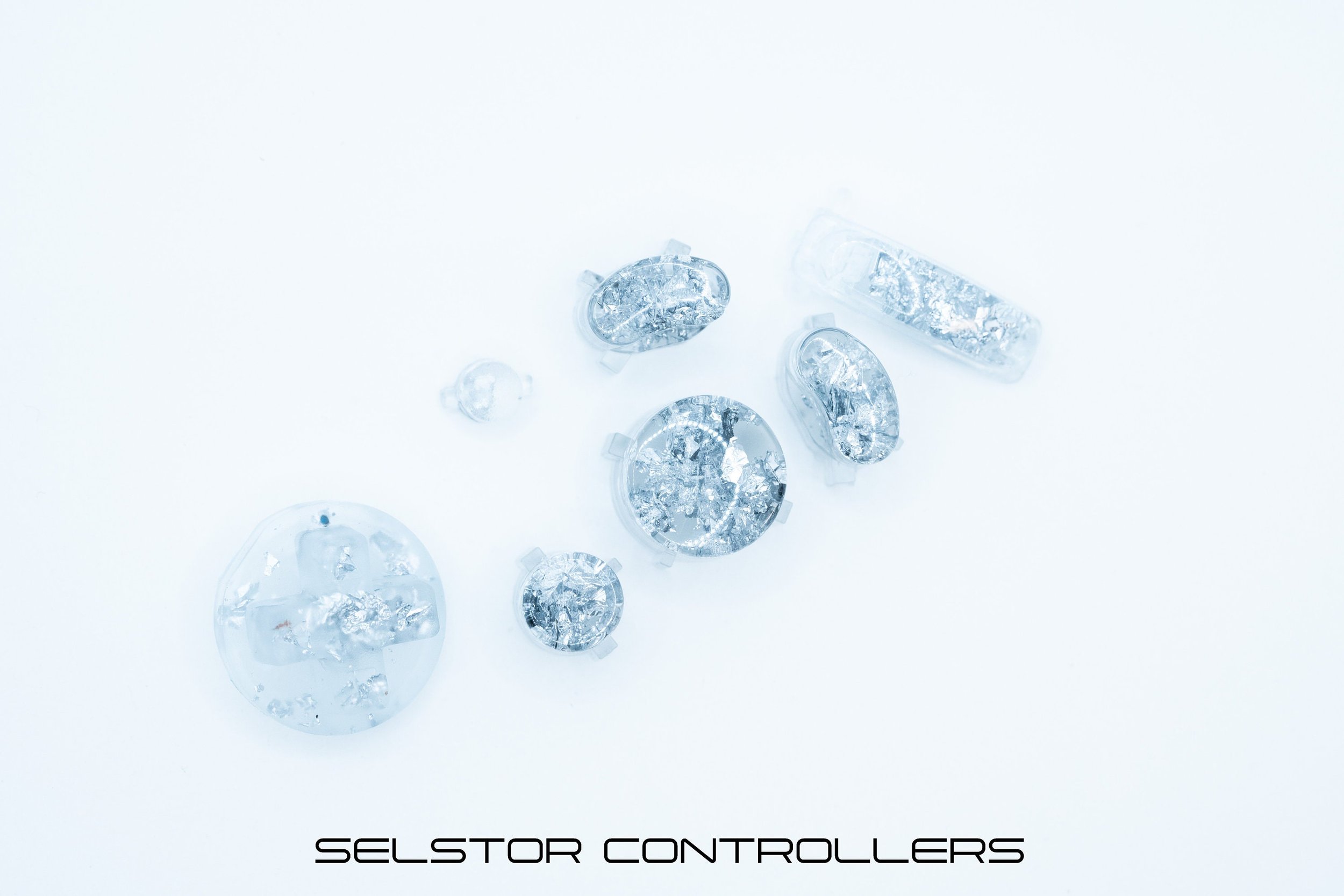 ALUMINUM GameCube Button Set - ABXYstartDpadZ (Mainstage Stock - M3)