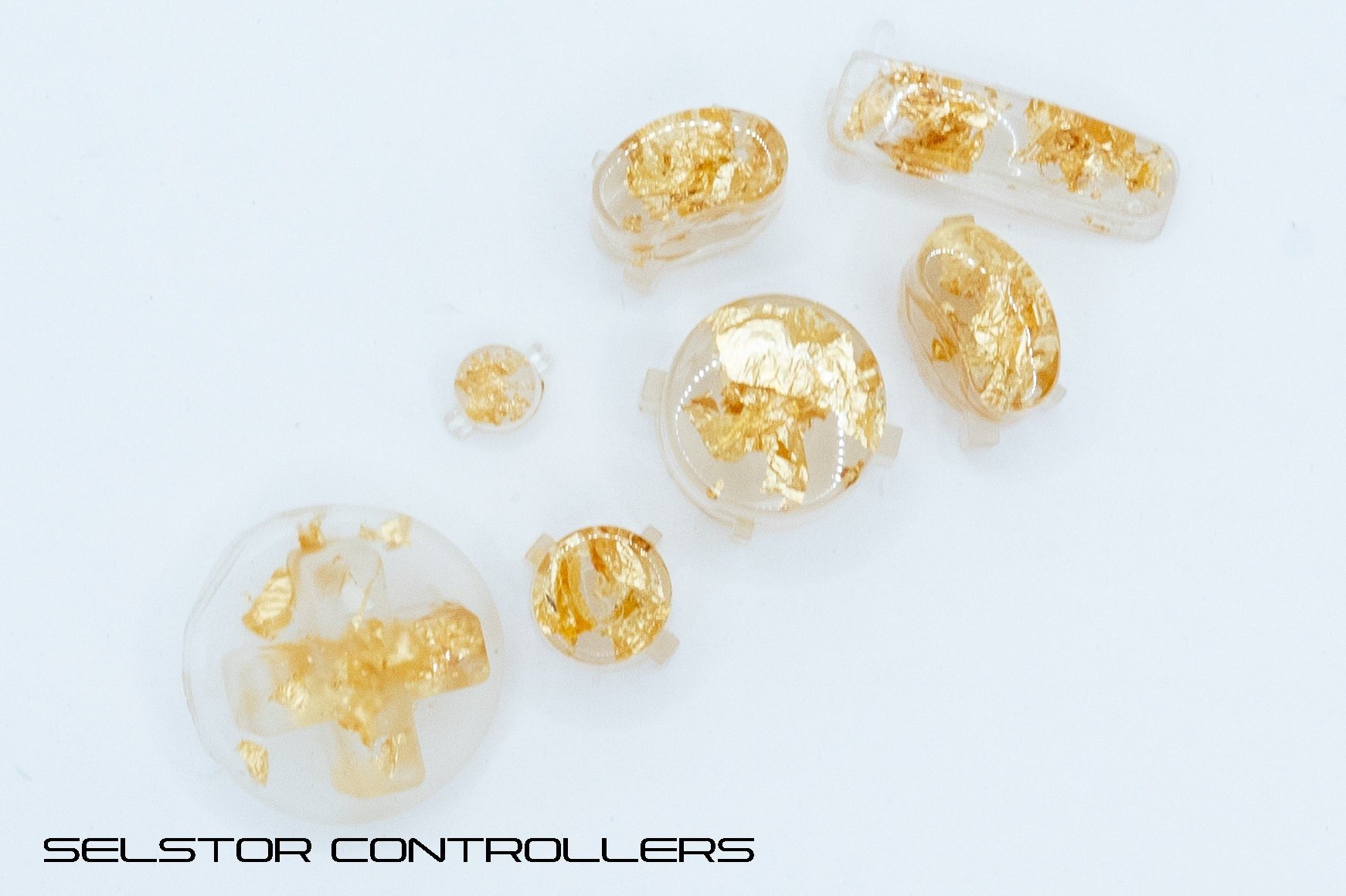 GOLDSLICK GameCube Button Set - ABXYstartDpadZ (Mainstage Stock - M5)