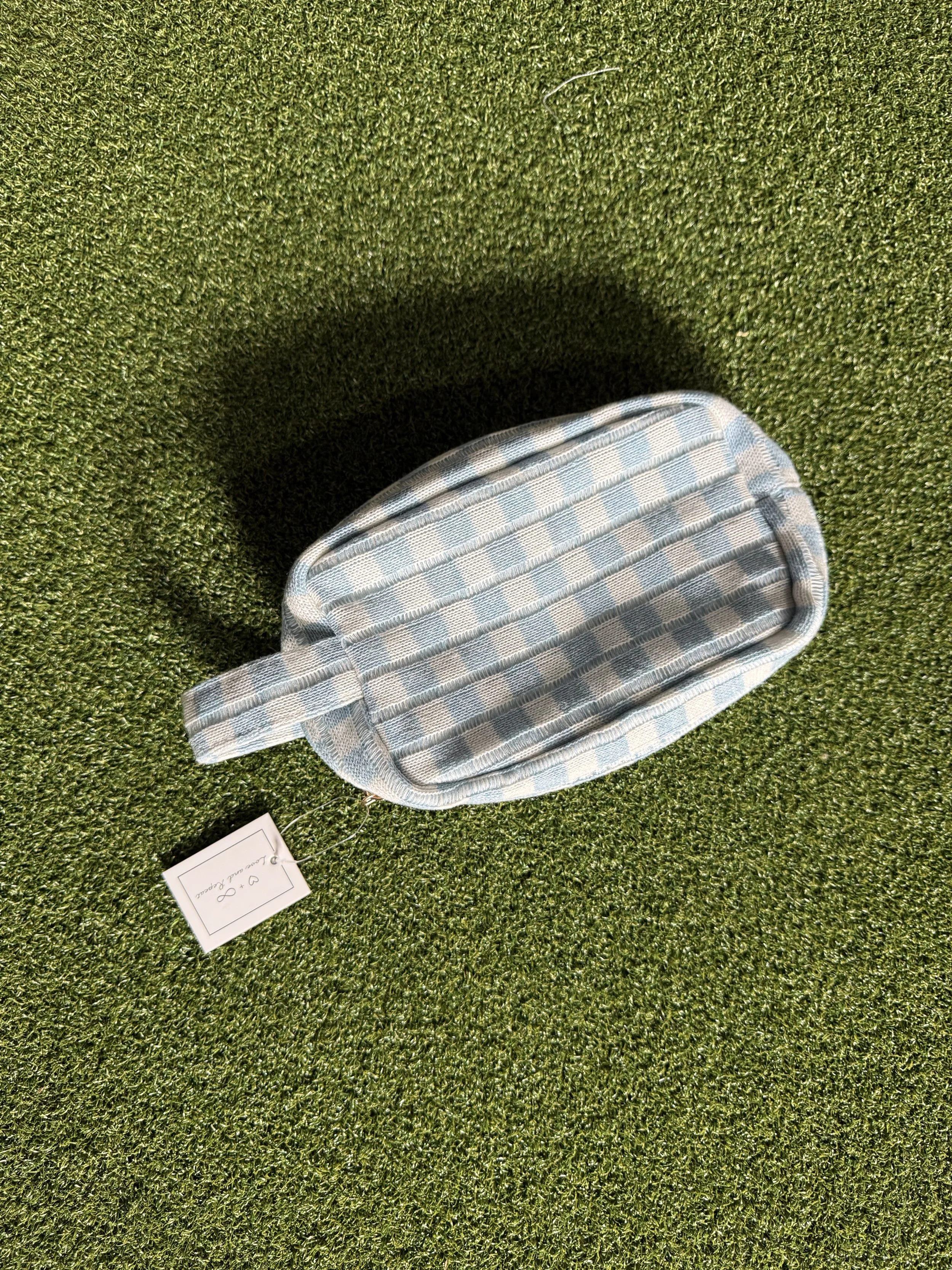 Checkered Accessory Pouch