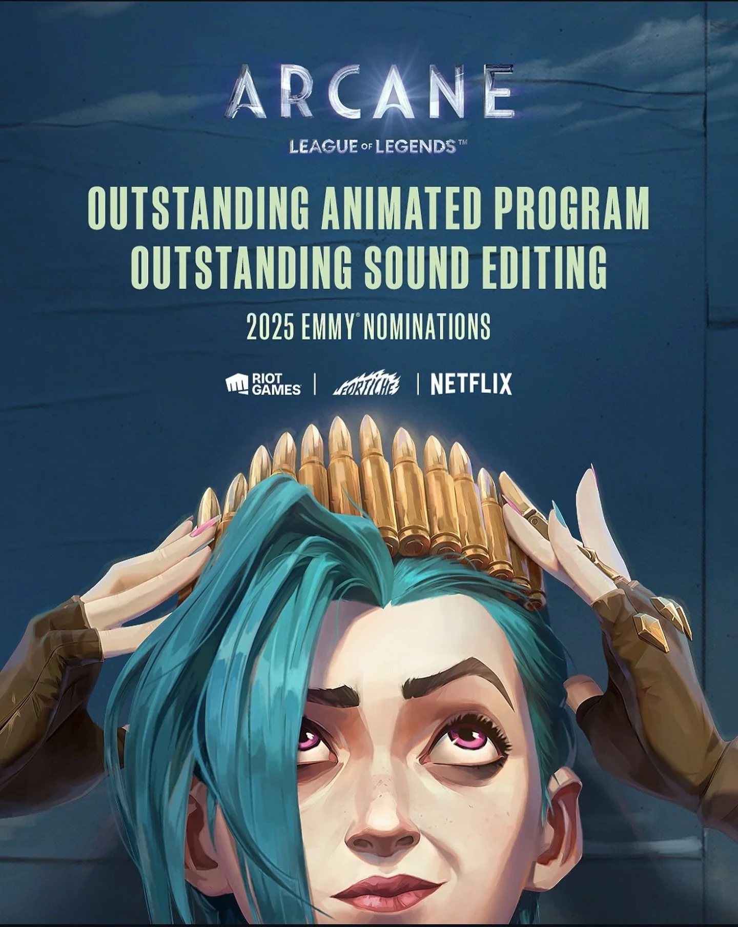 @ArcaneShow was just nominated for 2 more Emmys, including Best Animated Program&mdash;which it won back in 2022 for Season 1 🔥

So grateful to have gotten to contribute to both seasons of this wonderful show, with such an inspiring composing team o