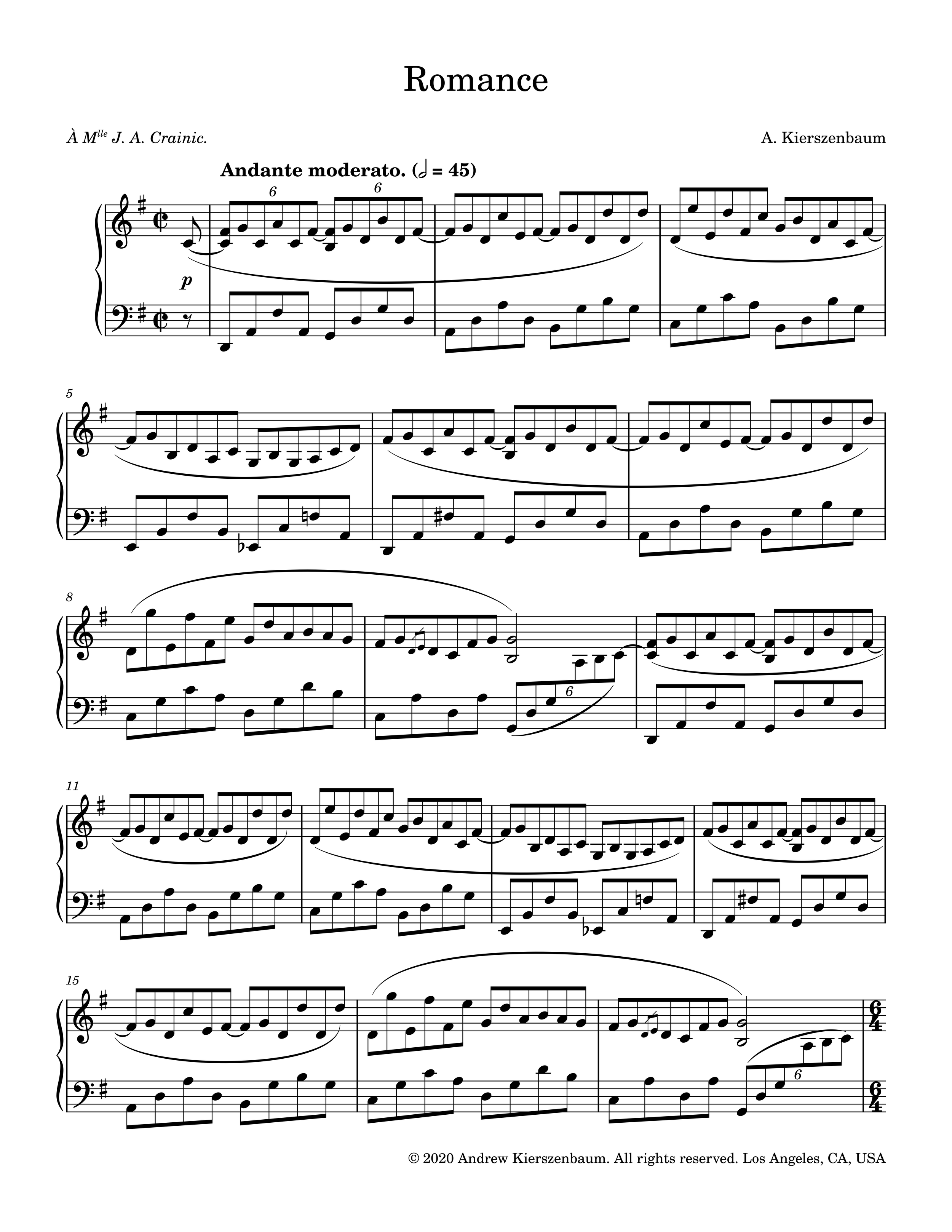 Romance in G Major (2020)