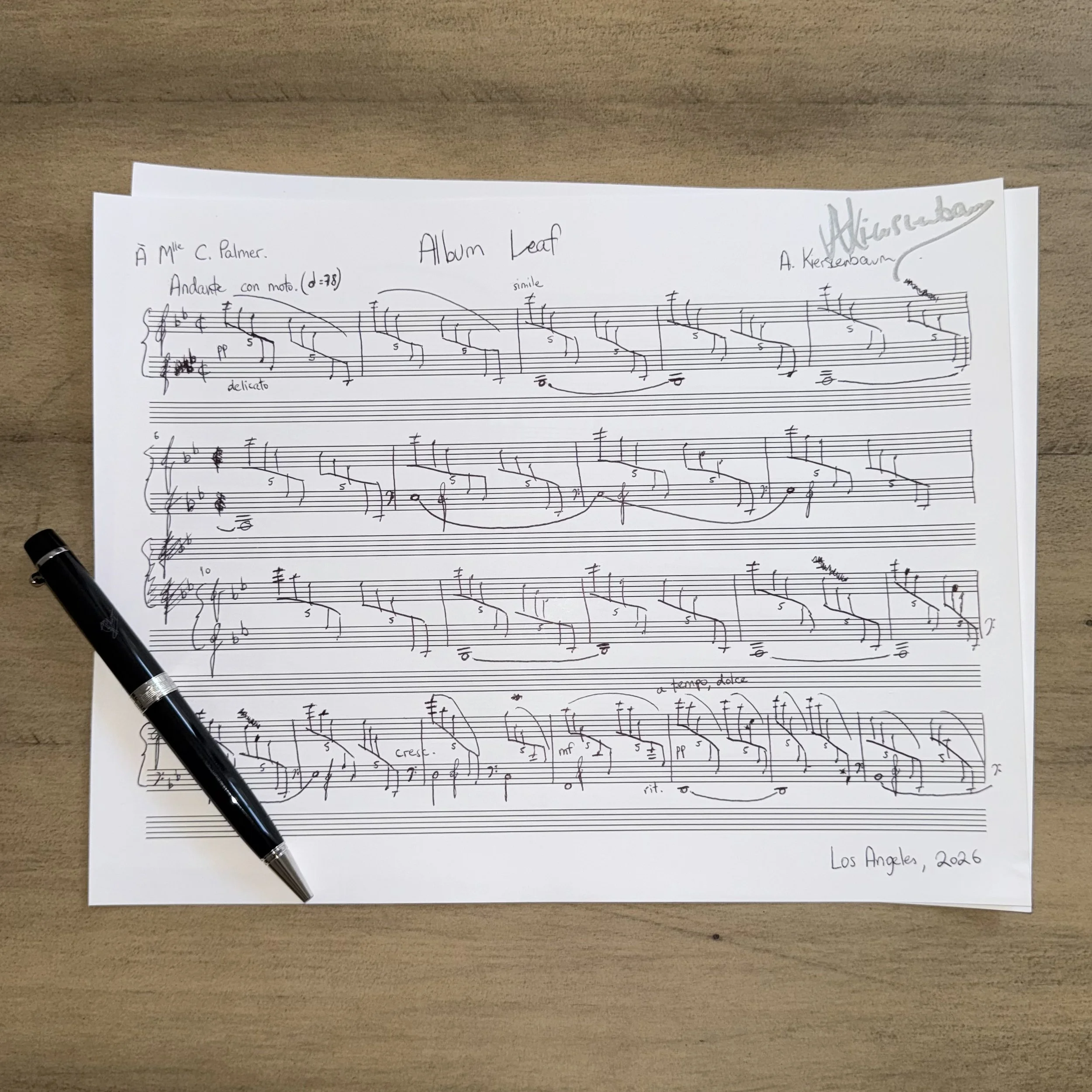 Original Commission — One Page, Written Live [NEW]