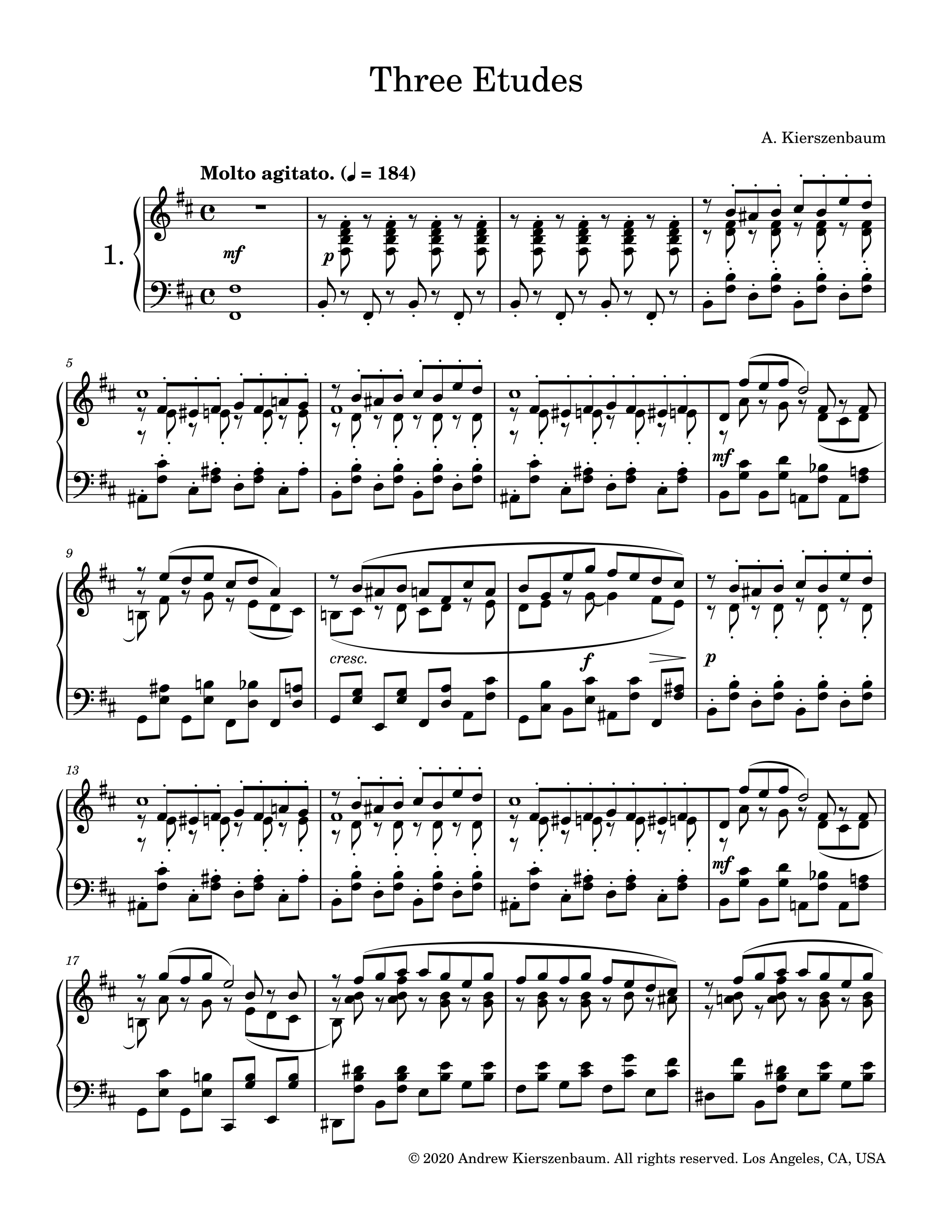 Three Etudes (Complete) (2020)