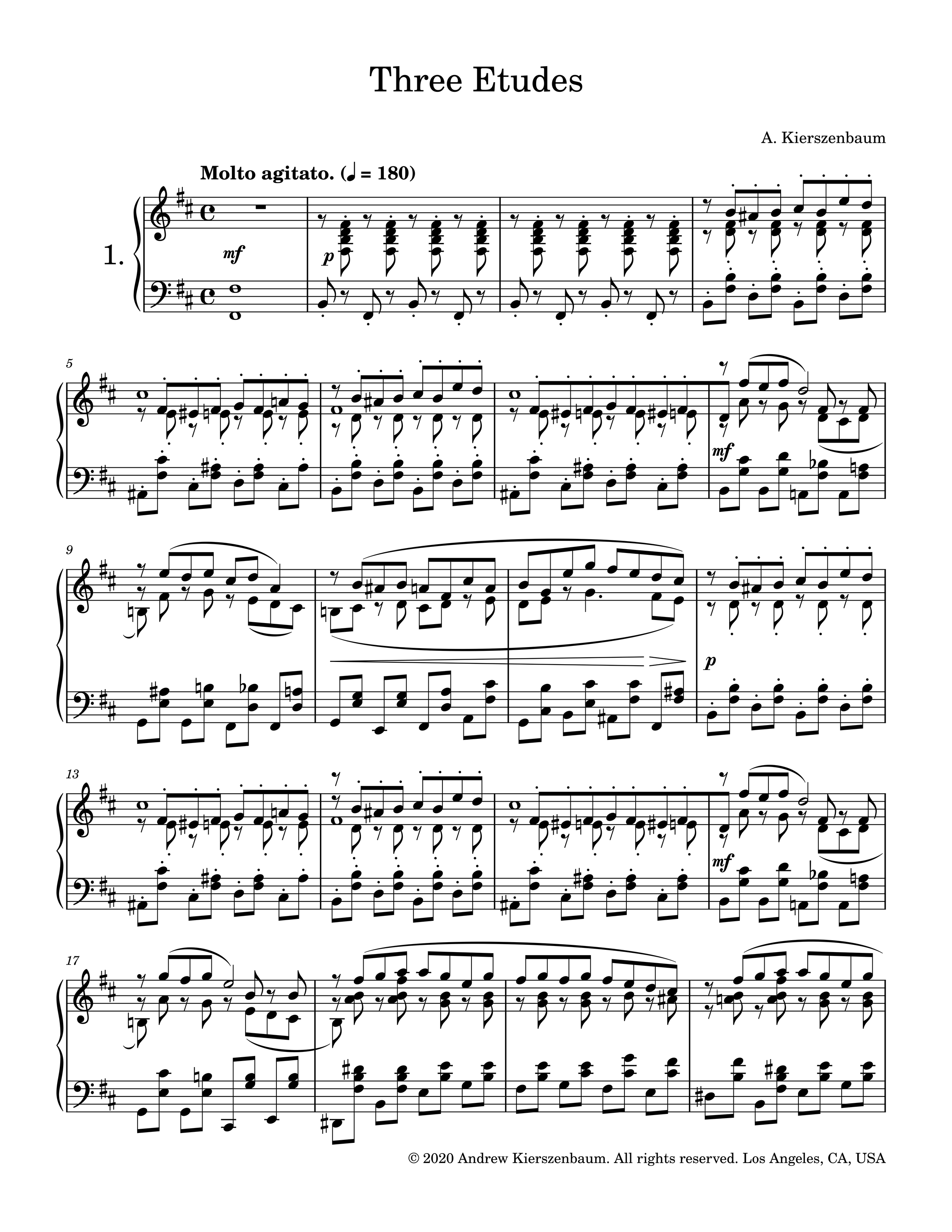 Three Etudes (Complete) (2020)