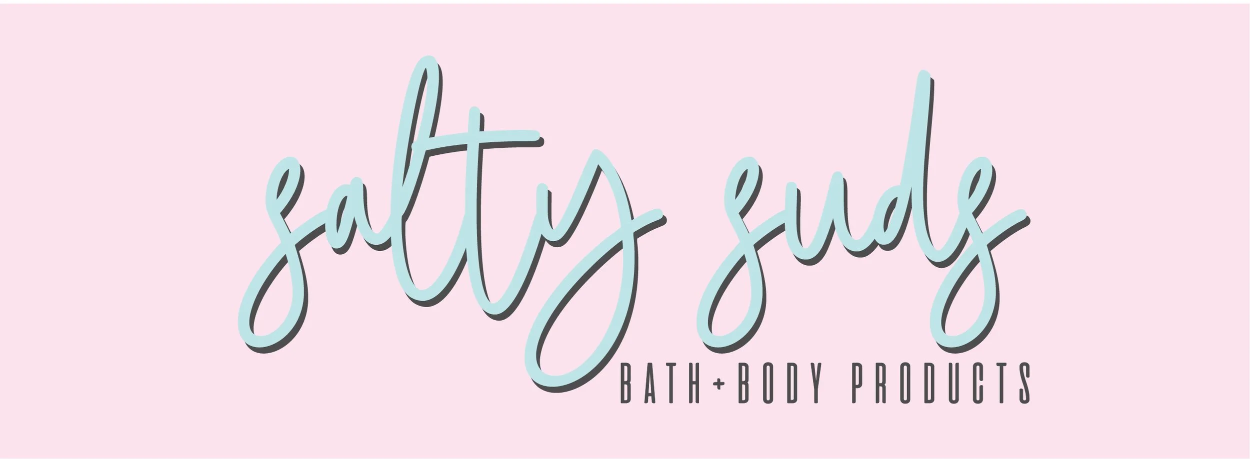 A pink background with the words 'eat tired' in large, light blue cursive text and smaller black text below that reads 'Bath + Body Products'.