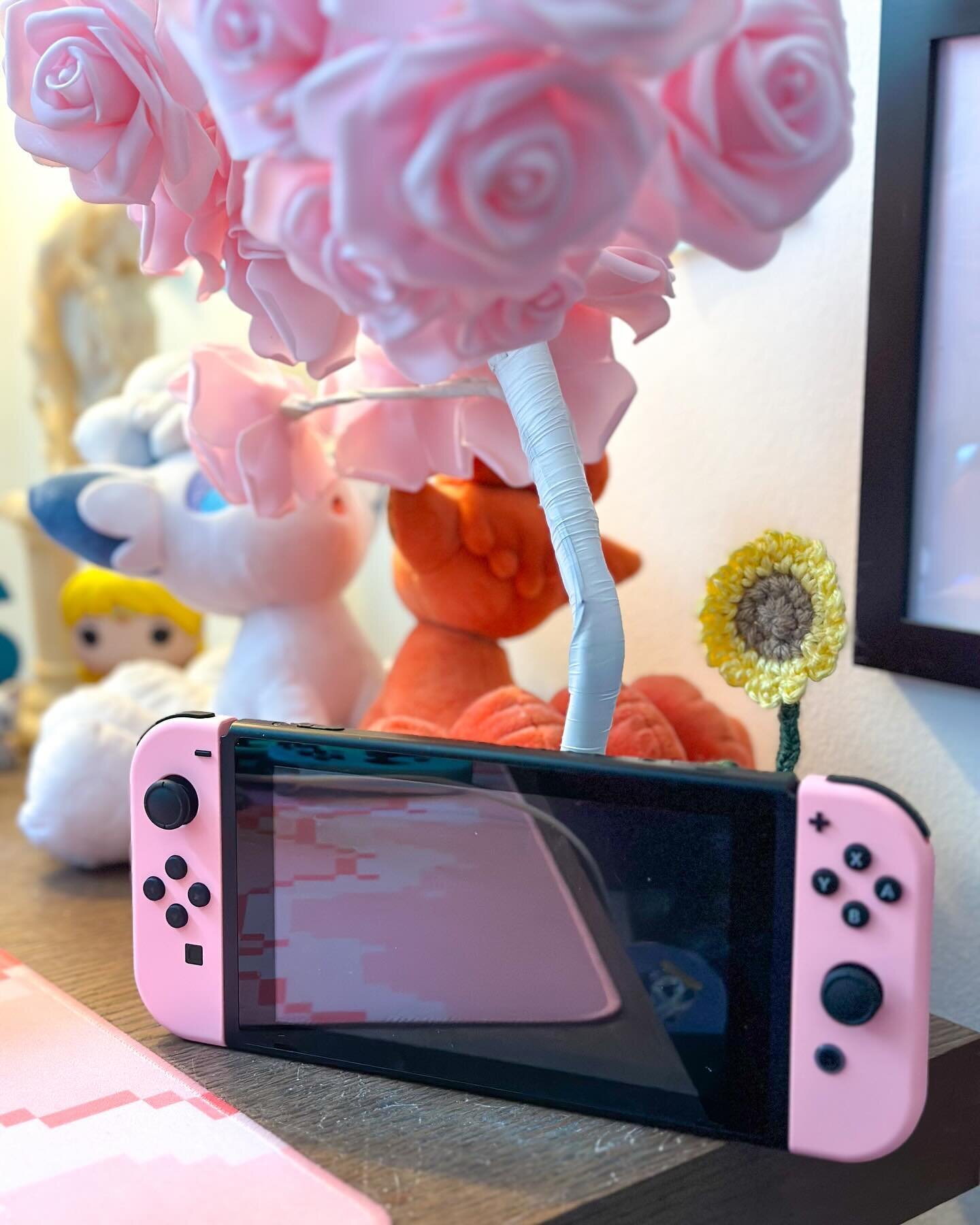 All hail the pink joycons 🌷