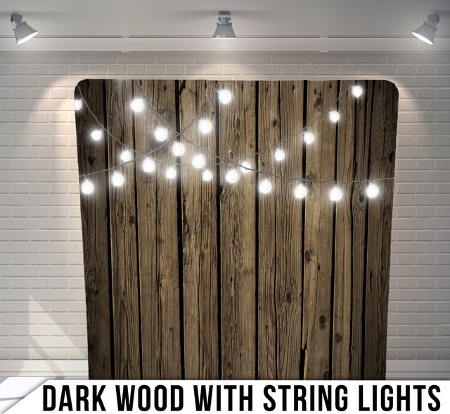 Dark Wood w/ String Lights