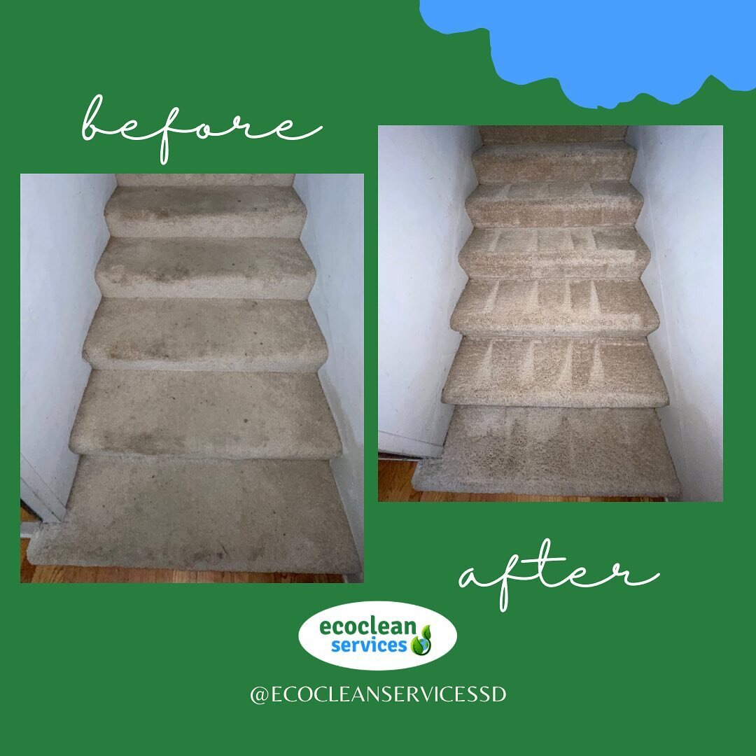 #beforeandafter 🦠
&bull;
This carpet cleaning appointment included a precondition spray, steam clean &amp; extraction. they also added on spot treatment for certain areas! 🧼
We also offer power scrubs for heavy traffic and soiled areas, anti-allerg