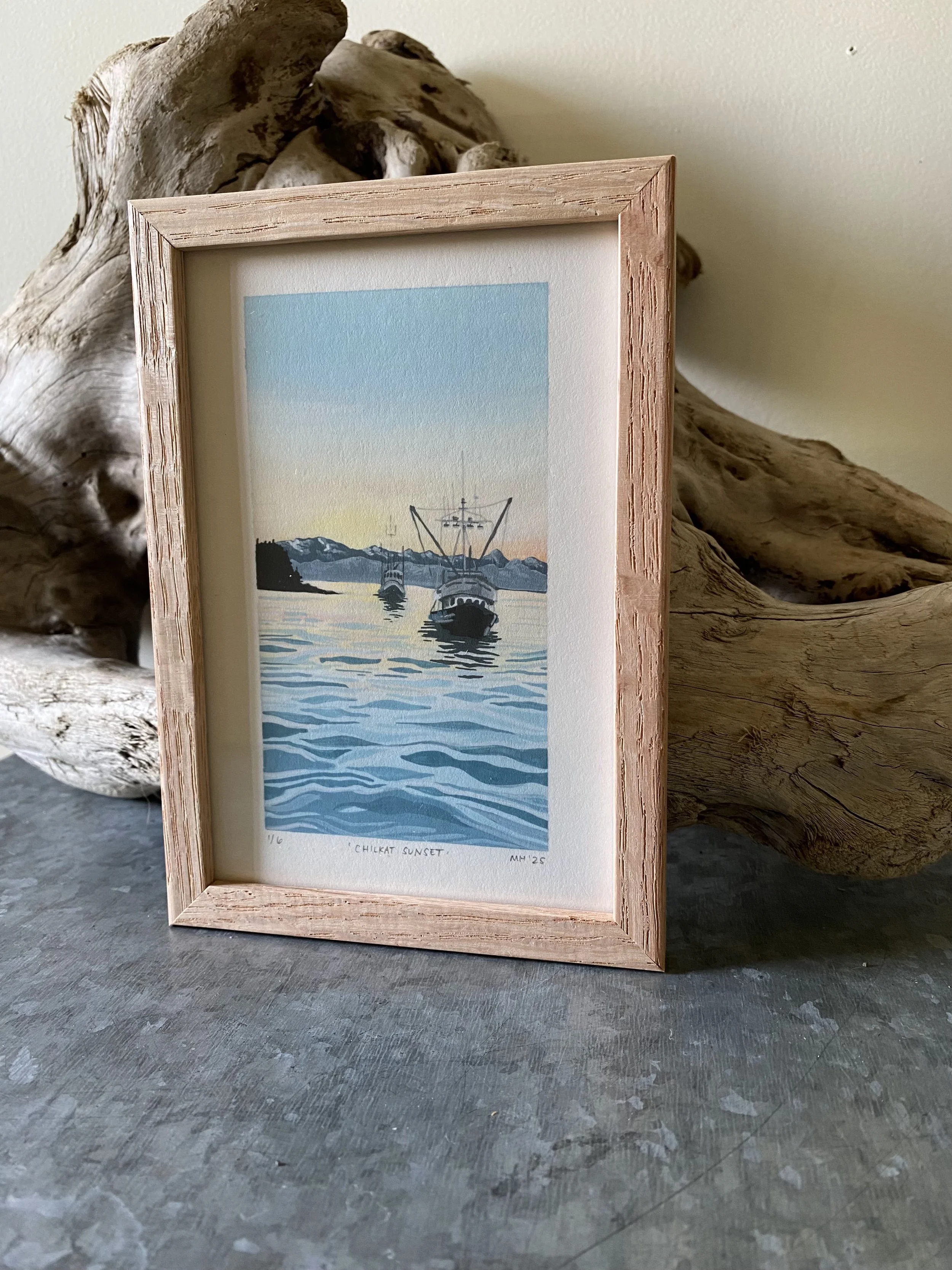 "Working Boats" giclee print