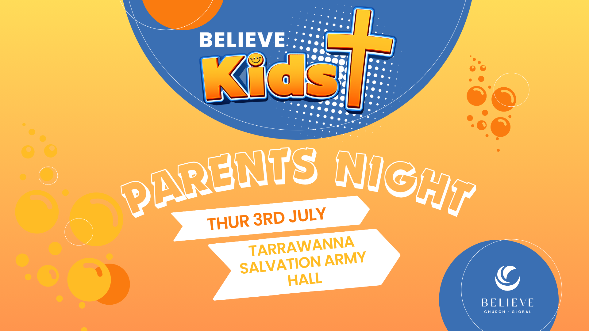 Believe Kids Parents Night