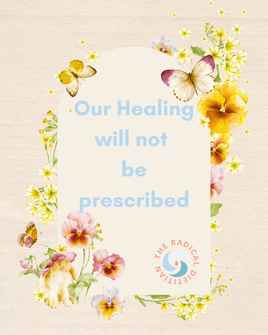 Our healing will not be Prescribed
