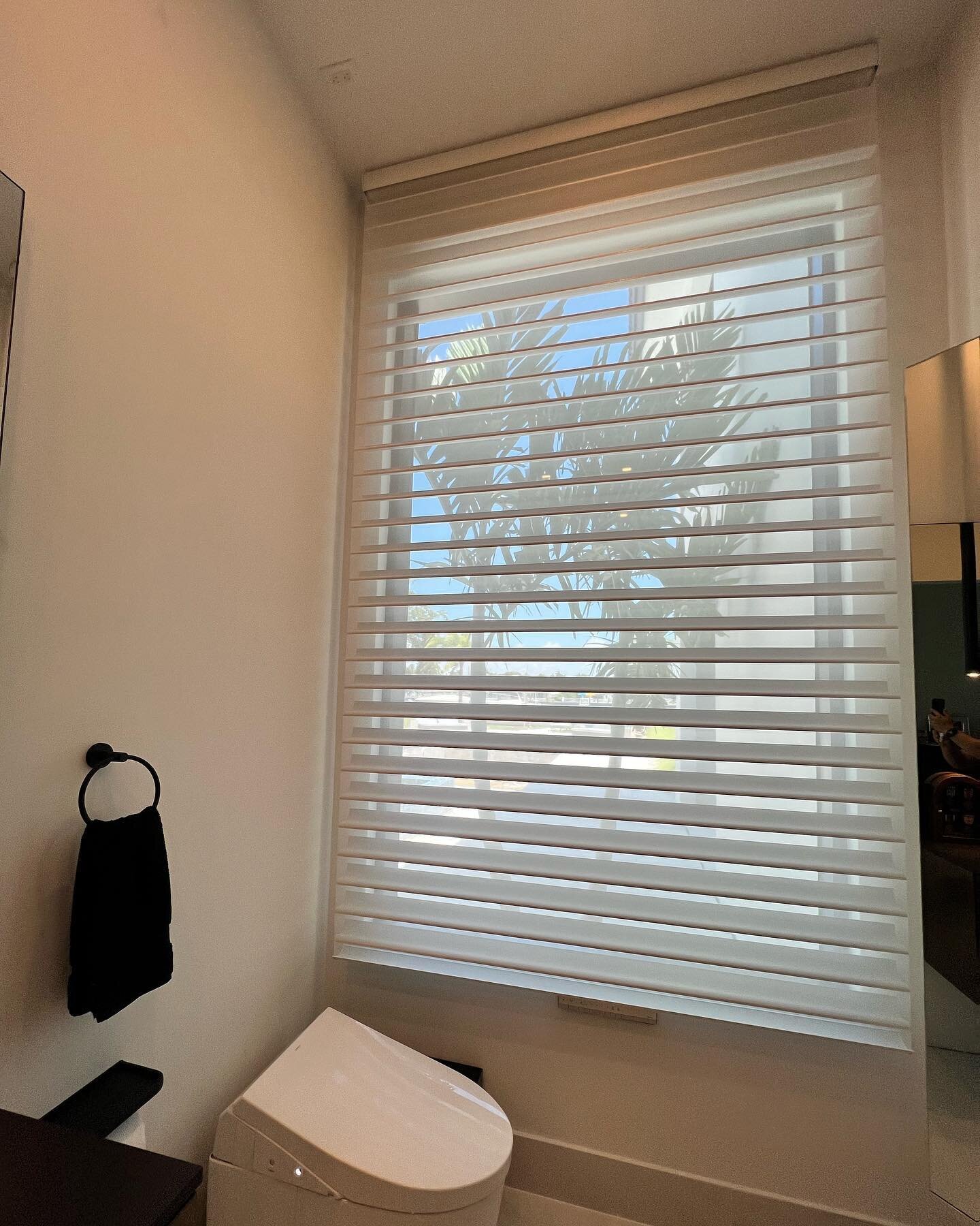 Silhouettes by Hunter Douglas. Check out these beautiful shades by Hunter Douglas. They provide privacy and light filtering.