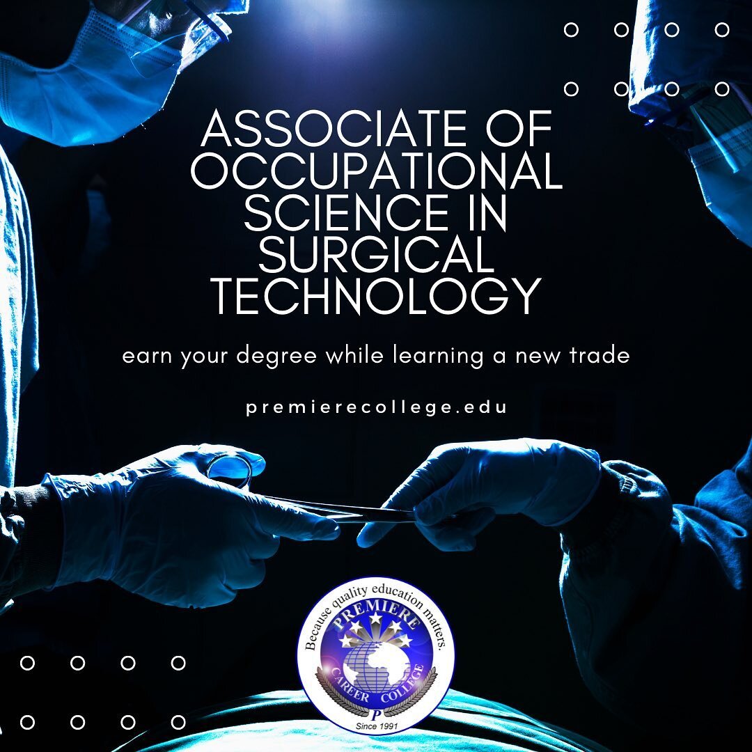 Enjoy being challenged?
Looking to earn you degree while learning a new skill set?
Considering exploring your options as a Surgical Technician.

Set up your visit or call today!

#Visit www.premierecollege.edu or call : 626 814-2080 to speak with one