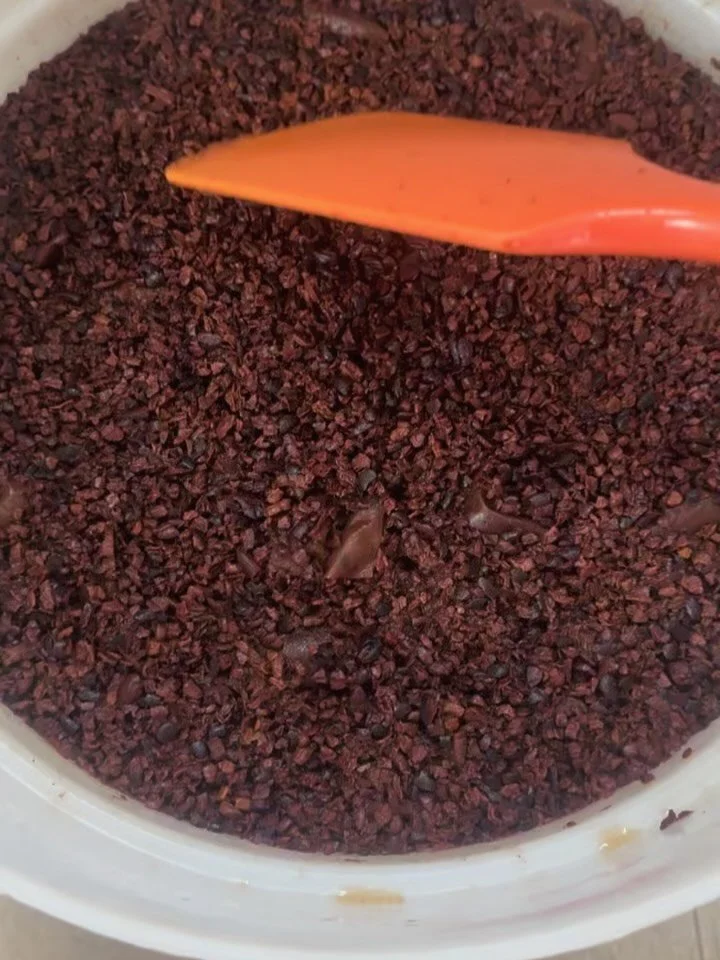 Summertime projects = future chocolate

Some 👀s into some WIPs

#beantobar #doublefermentation #craftchocolate #womeninchocolate #wildfermentation #wip #summerbounty