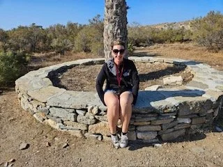 Angie in Ancient Thera, Greece.JPG