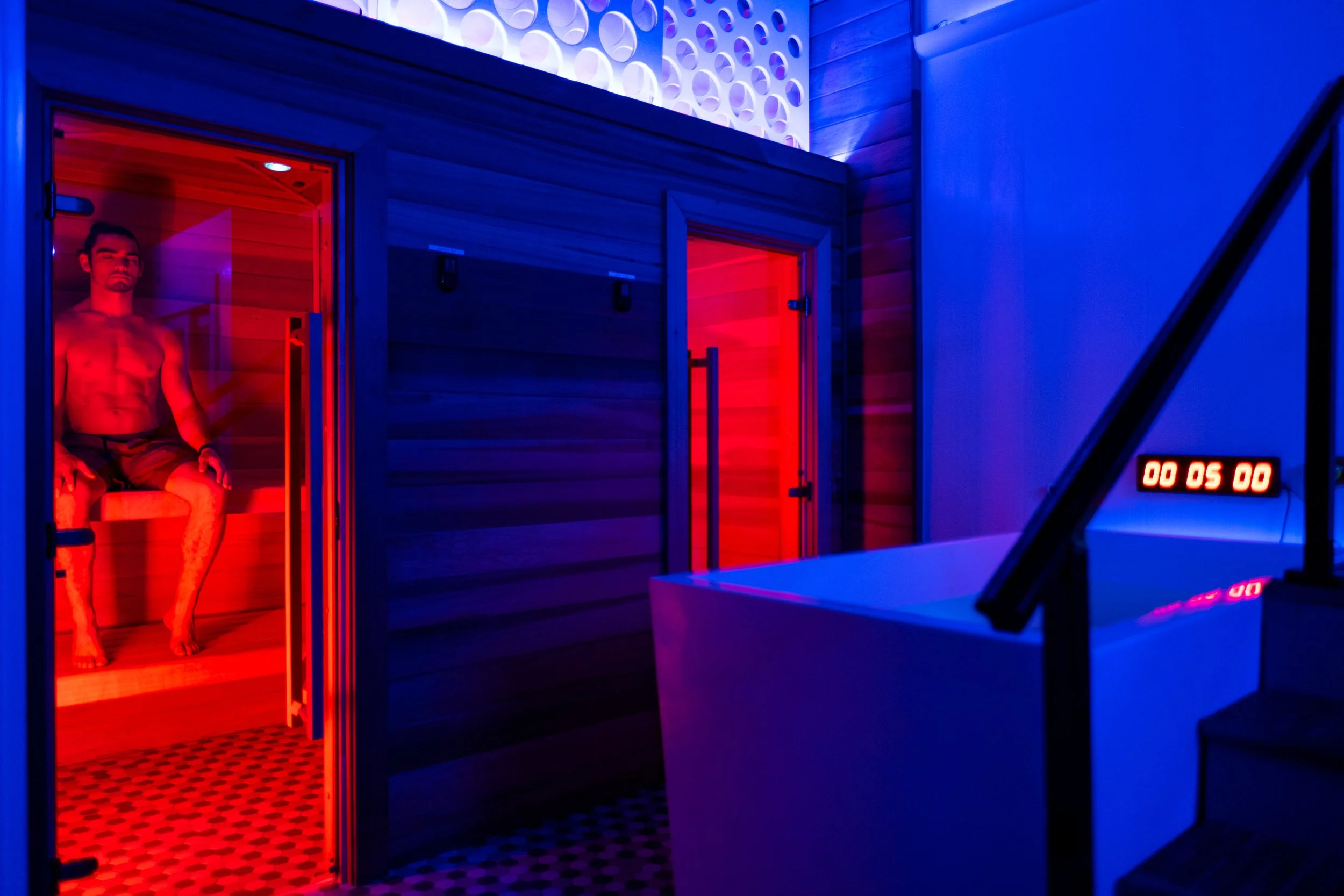 Contrast therapy at Evolve San Antonio (before remodel ; )