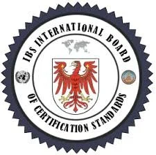Seal of the IFS International Board of Certification Standards with a red eagle in the center.
