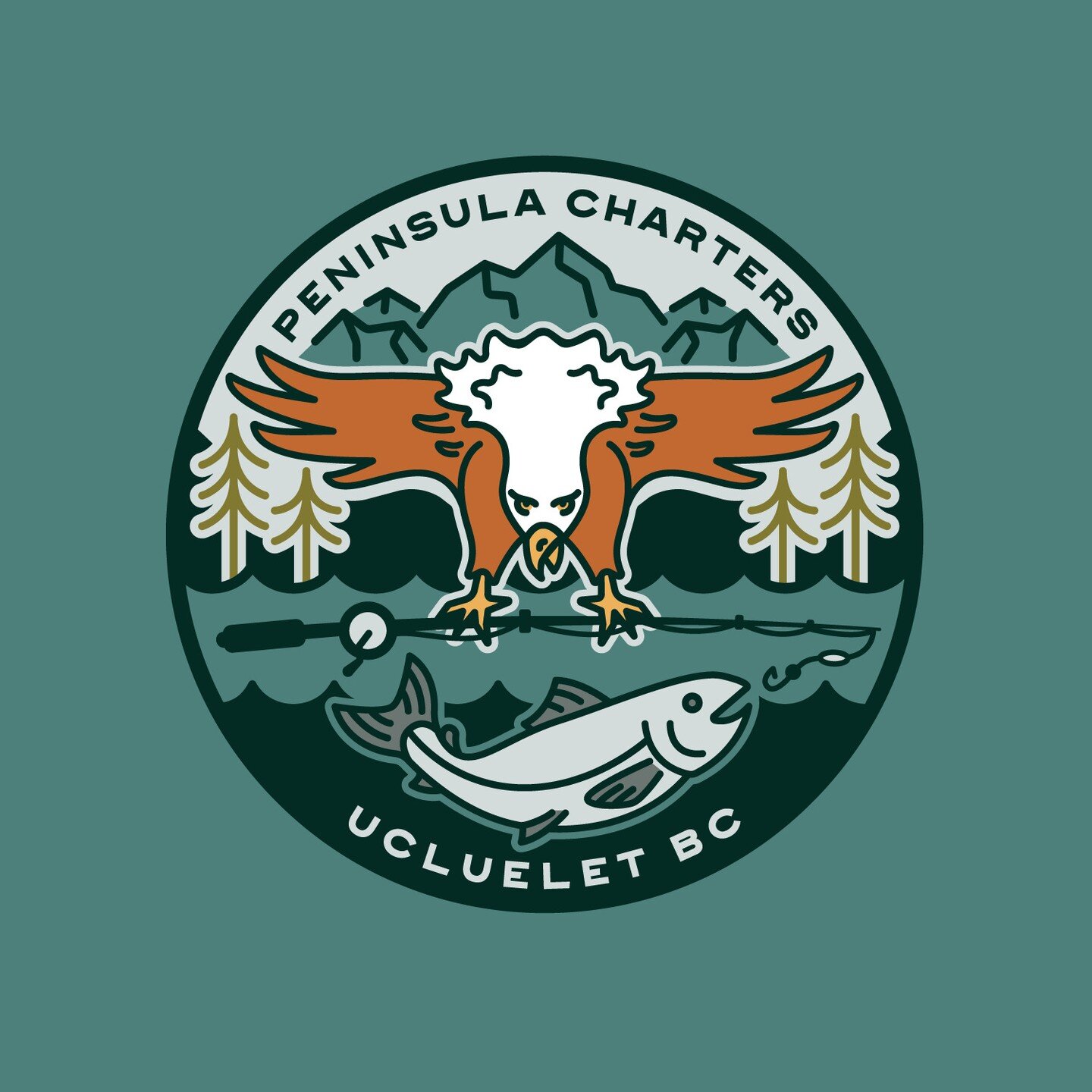 A lil' sumthin' sumthin' for @peninsulacharters 🐟

If your looking for a family friendly fishing and sight seeing experience on the West Coast with the absolute best captain, Dean's your guy! 

.
.
.
.
#westcoast #fishing #charters #logo #branddesig