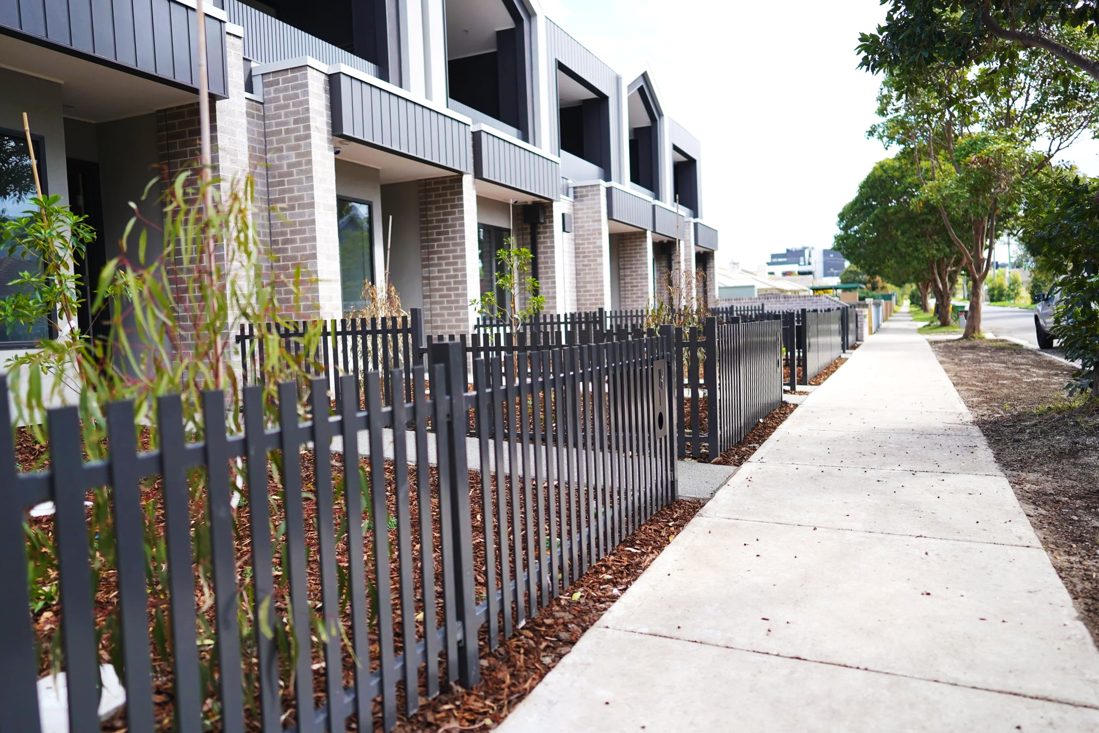 Metal Fencing completed by Kings Gardens & Landscaping - Melbourne, Victoria.