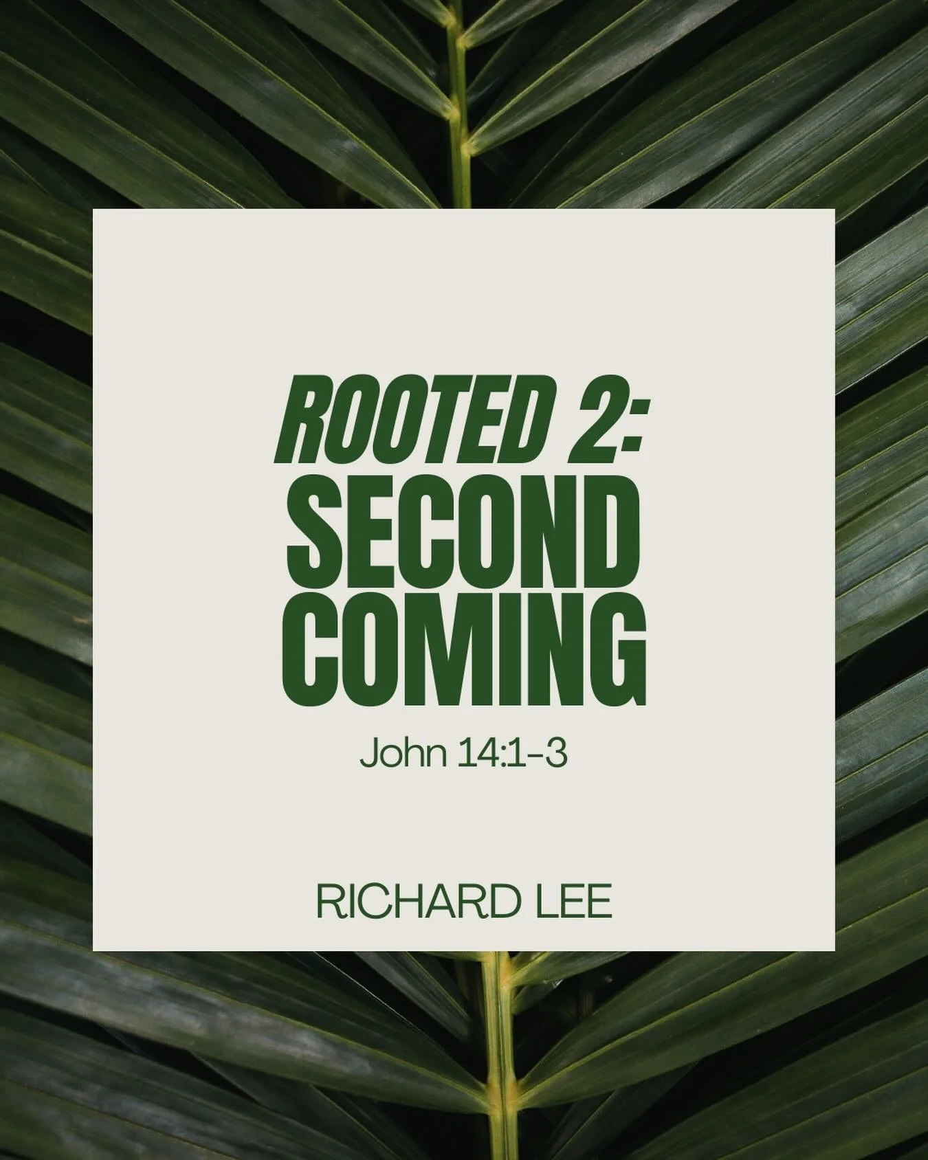 We&rsquo;re on week 5 of our second season of Rooted. Join us as @richardlee405 shares about the Second Coming and join a small group to go deeper into the study. Contact @live4my_kyrios if you are not currently in a small group and would like to joi