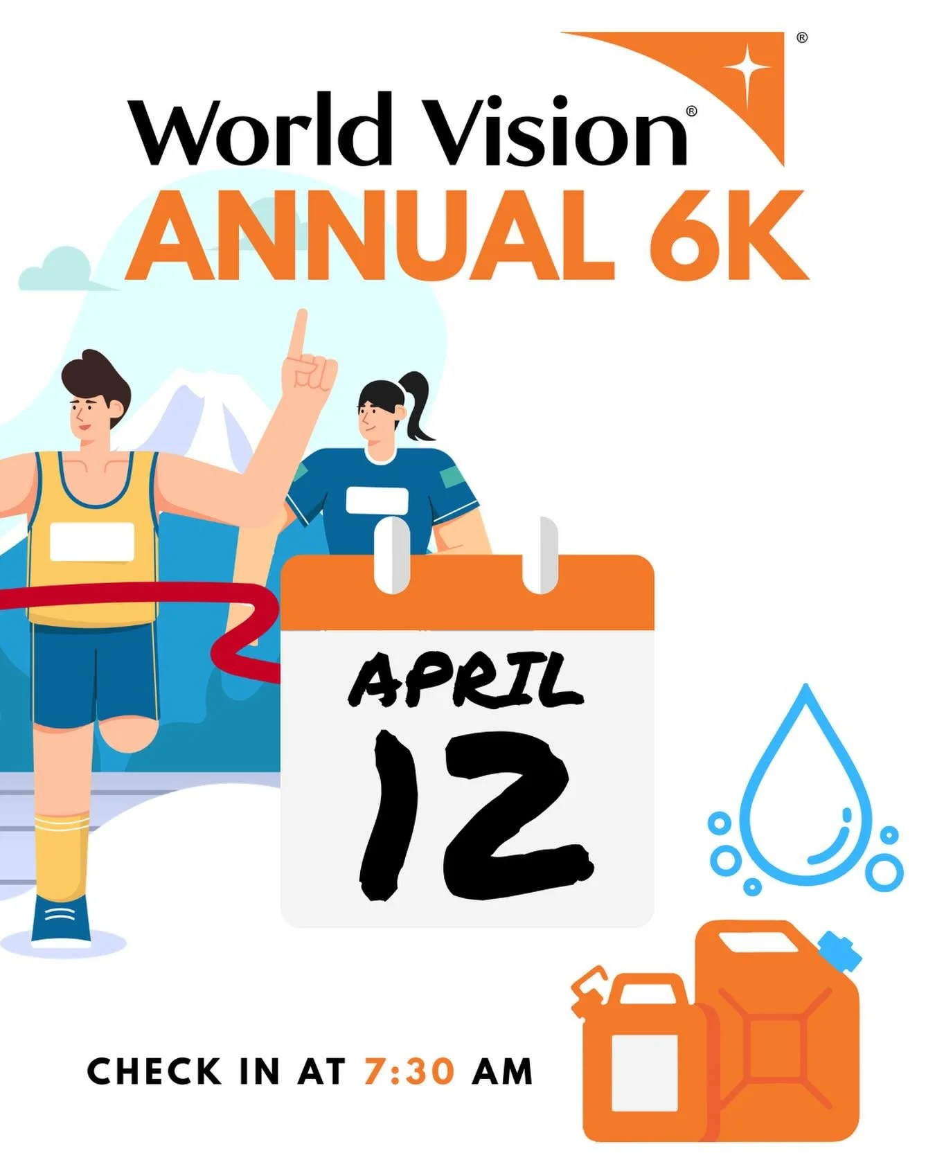 Our annual 6K for water is coming up on April 12. Please register to receive a bib and medal. Each registration provides lasting clean water to a child, like the child on your race bib!
Link in bio
#6krunorwalk #worldvision #cleanwater #llkclove #fj?