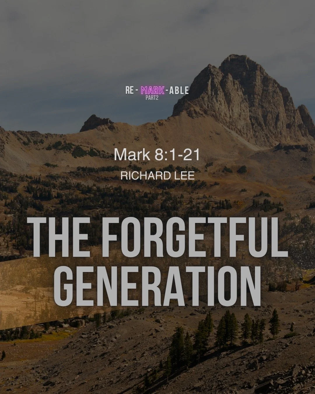 We start a new series on the latter chapters of Mark as @richardlee405 kicks it off with a sermon entitled, "The Forgetful Generation."
#llkcsermonseries #re-mark-able2