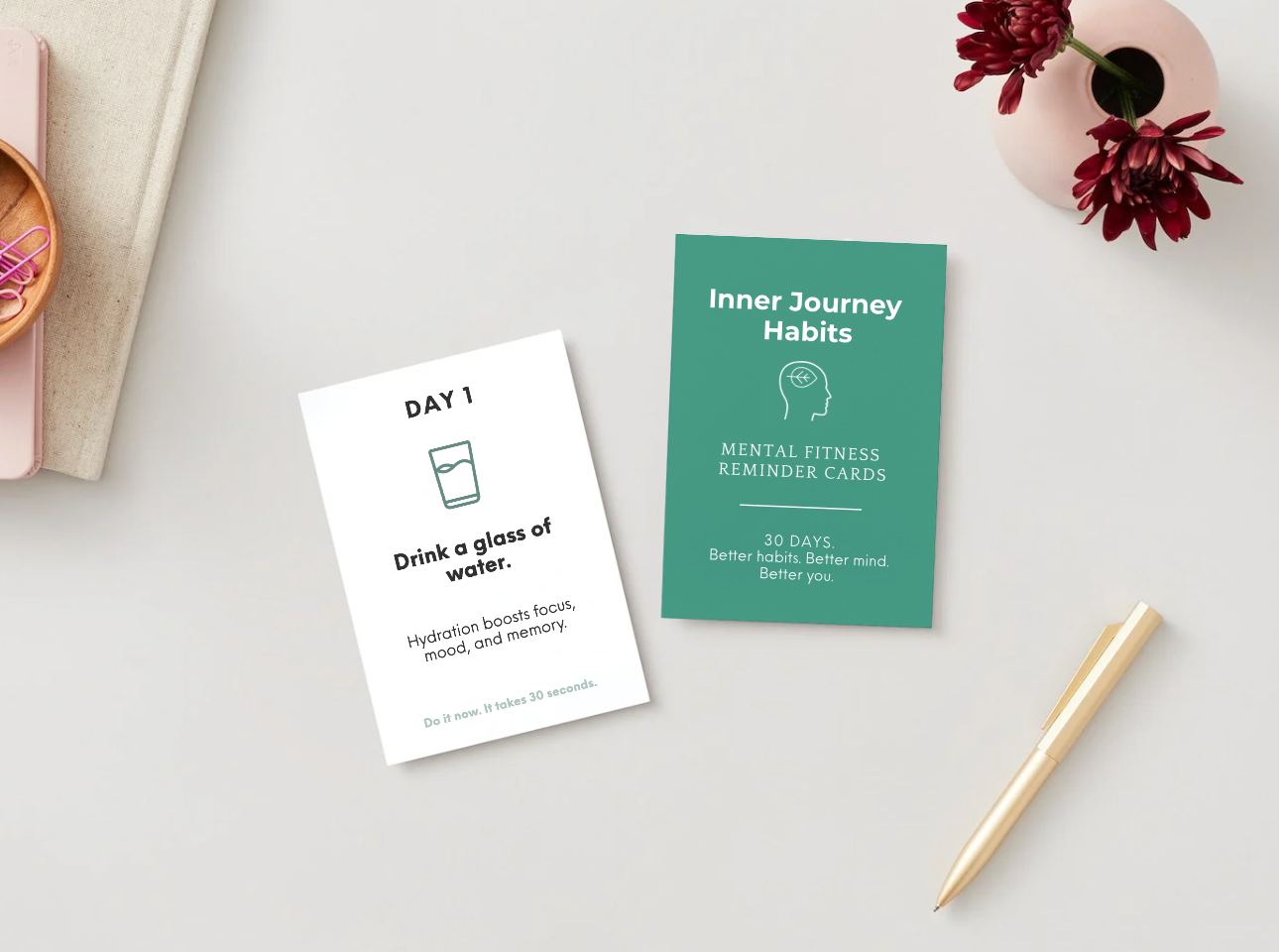 Inner Journey Habits: Daily Mental Fitness Cards