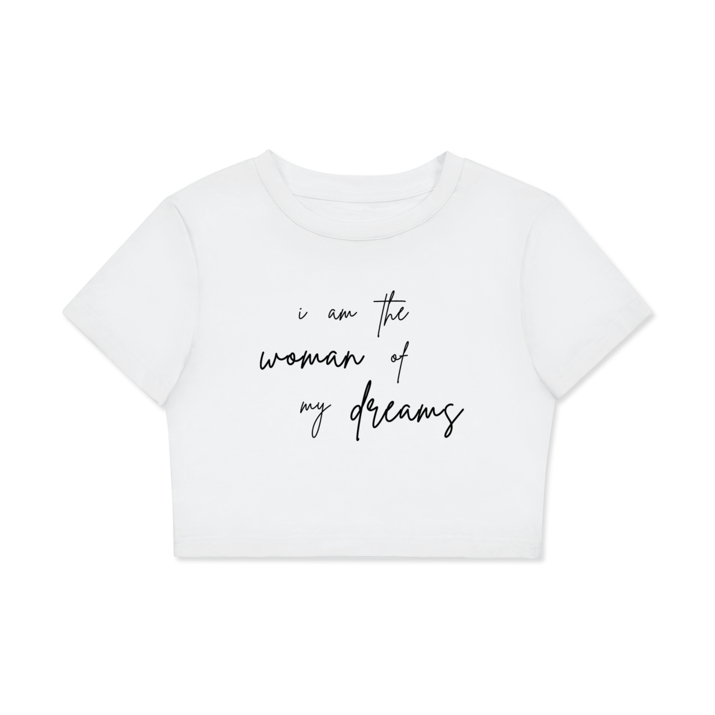 Dream Woman Fitted Crop T-Shirt