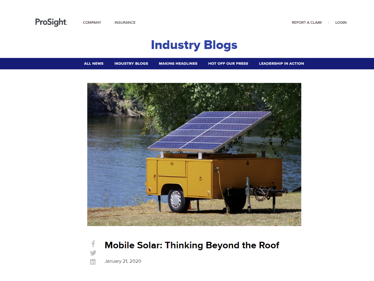 The Rise of Mobile Solar: Thinking Beyond the Roof