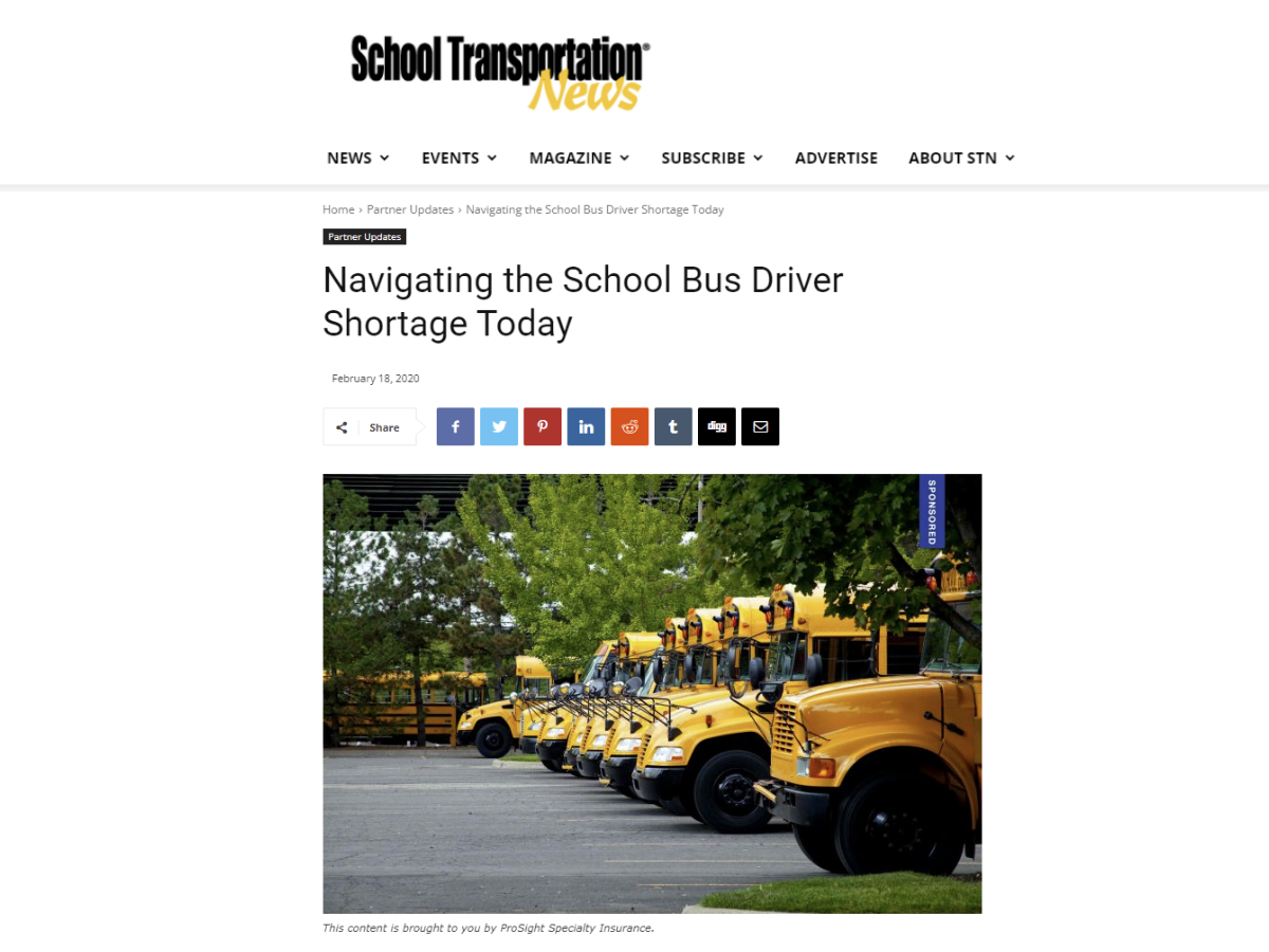 Navigating the School Bus Driver Shortage 