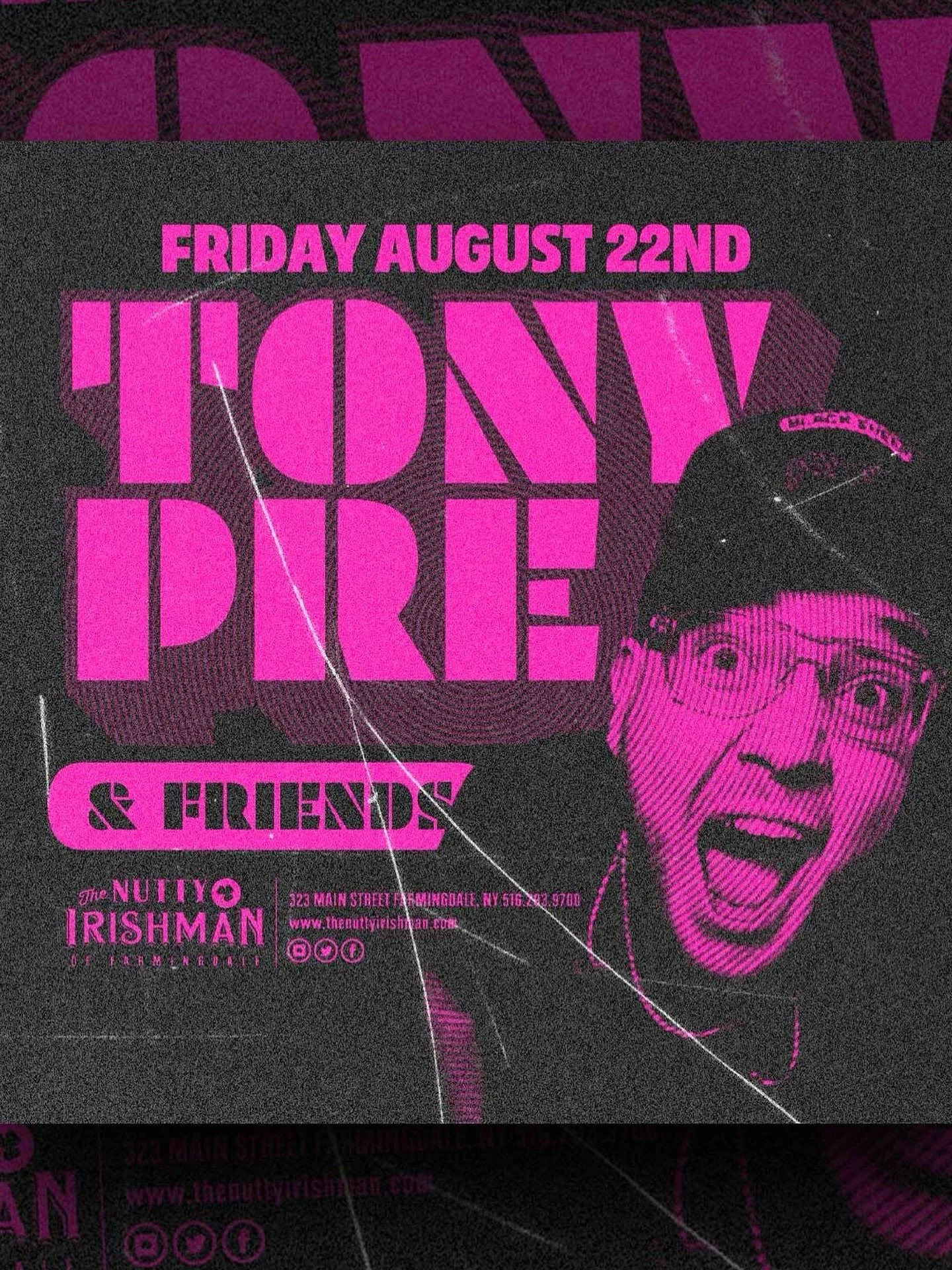 THIS FRIDAY WE RUNNING IT BACK FOR THE SECOND ANNUAL TONY PRE AND FRIENDS. 

Just like last year&hellip; 2 new additions never played at Nutty Irishman and 1 Resident Nutty DJ! This years talent is&hellip; @disconexx_ @realtybuchanan and @ducktape.__