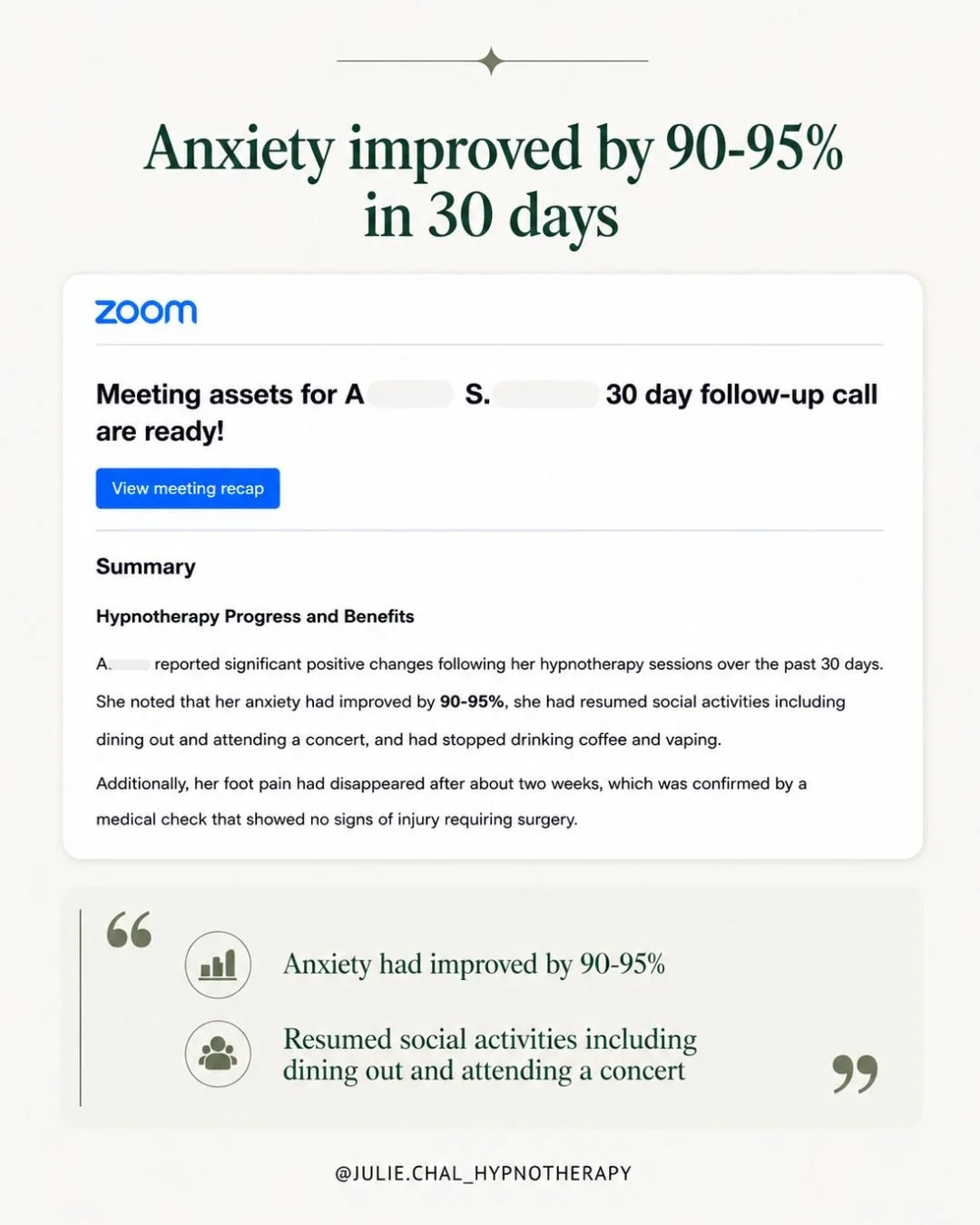 30 day 95% anxiety reduction