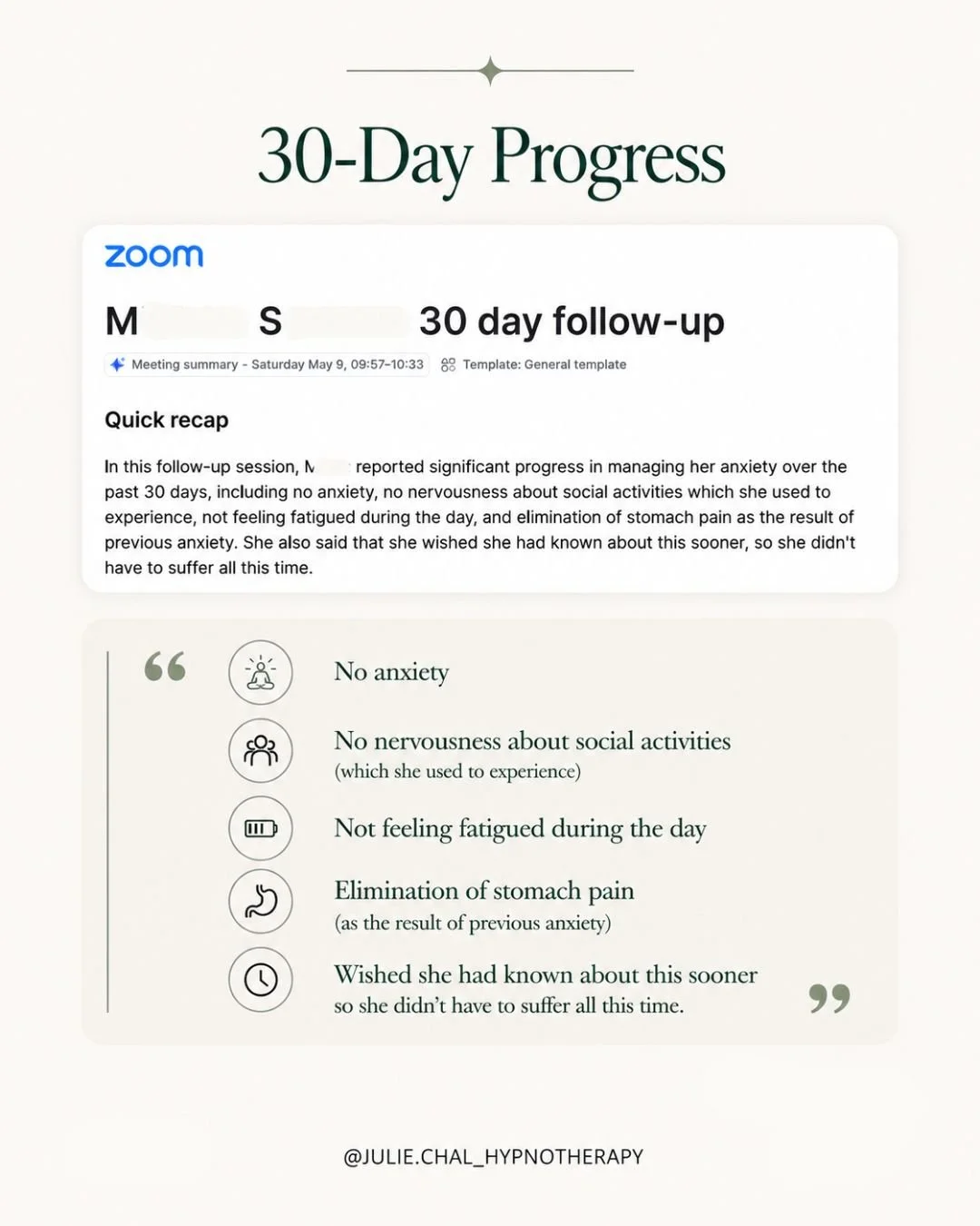 30 day progress