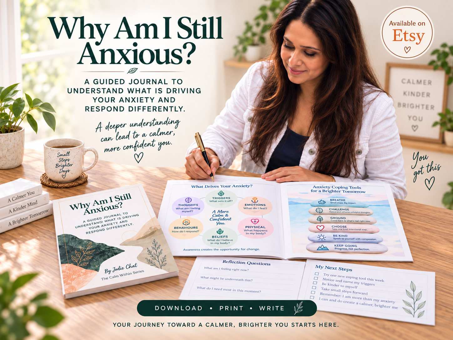 Why Am I Still Anxious? Printable Guided Journal 
