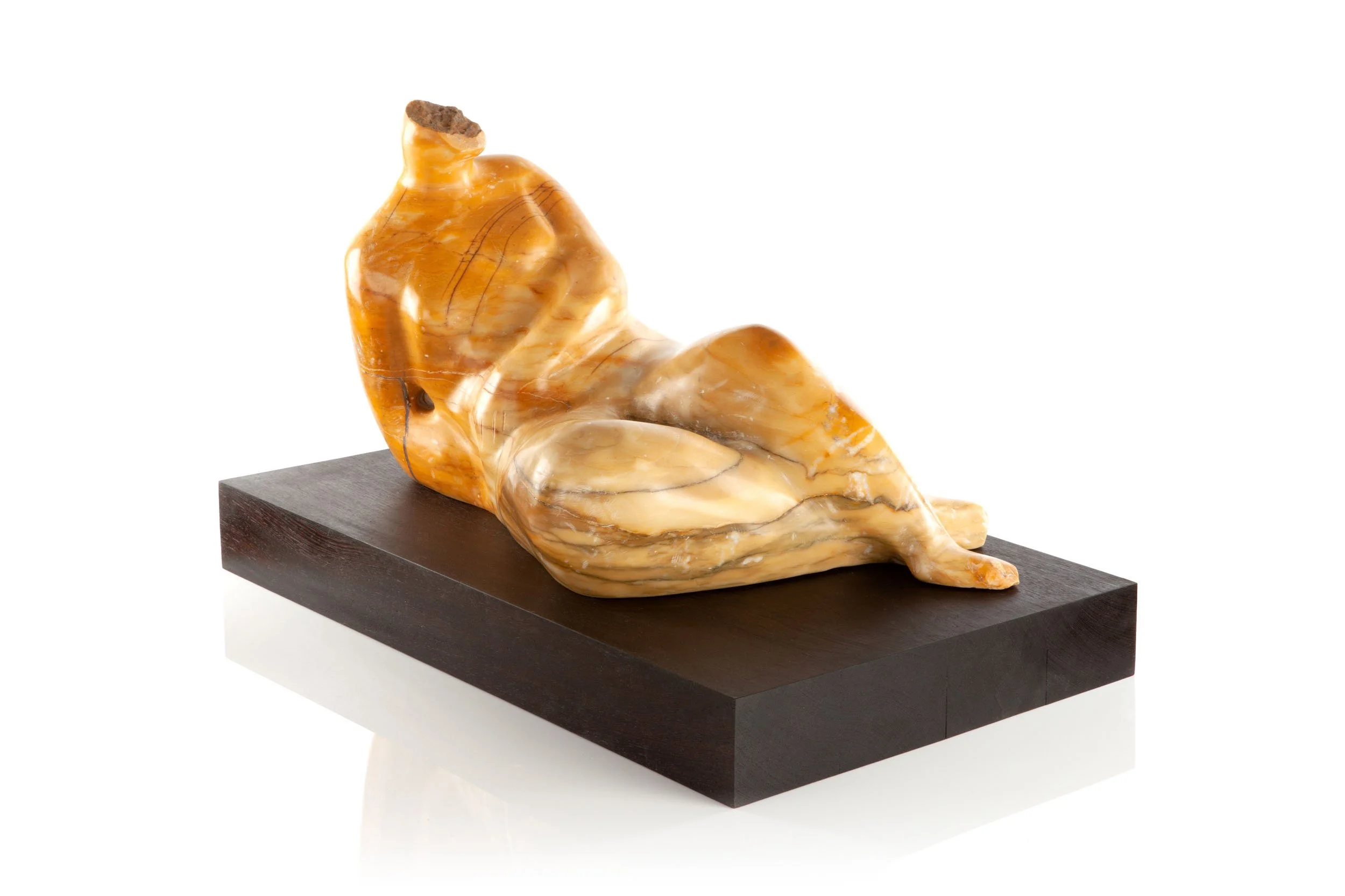 Rose Eva, RECLINING FIGURE, Siena marble, 27 x 47 x 31cm (34 x 56 x 32.5cm) £6,000 copy.jpg