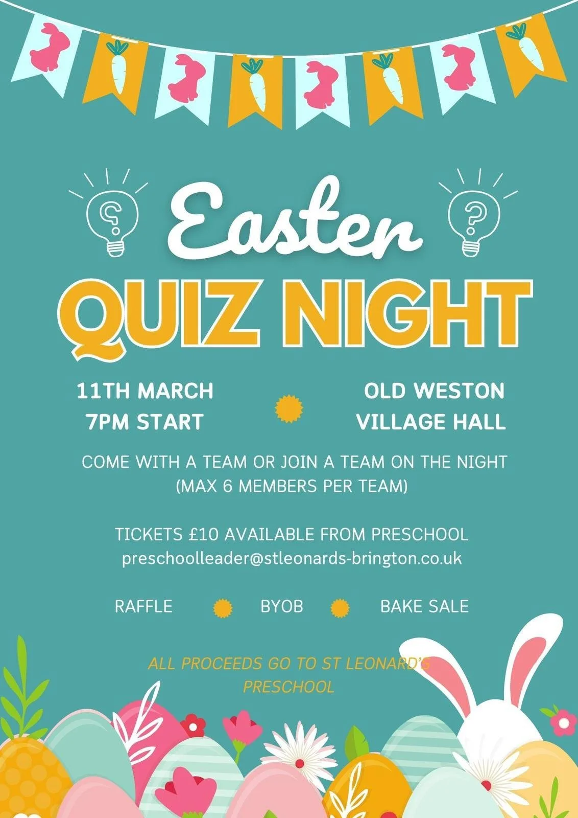 St Leonards Preschool Fundraising Quiz