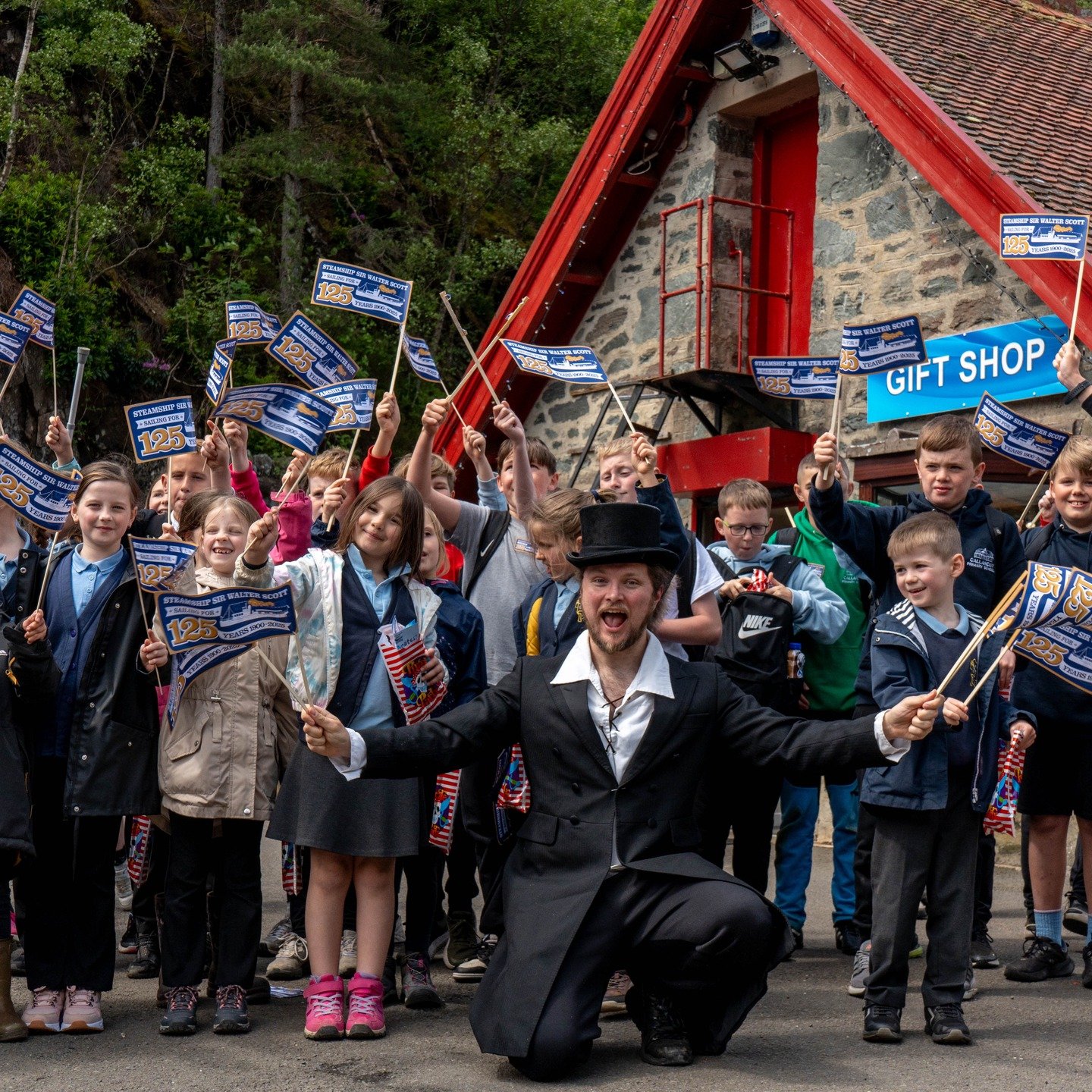 The Loch Katrine Steamboat Festival is in full swing today, celebrating 125 years of @thesteamshipsirwalterscott also on tomorrow #LochKatrine #Steamboats
