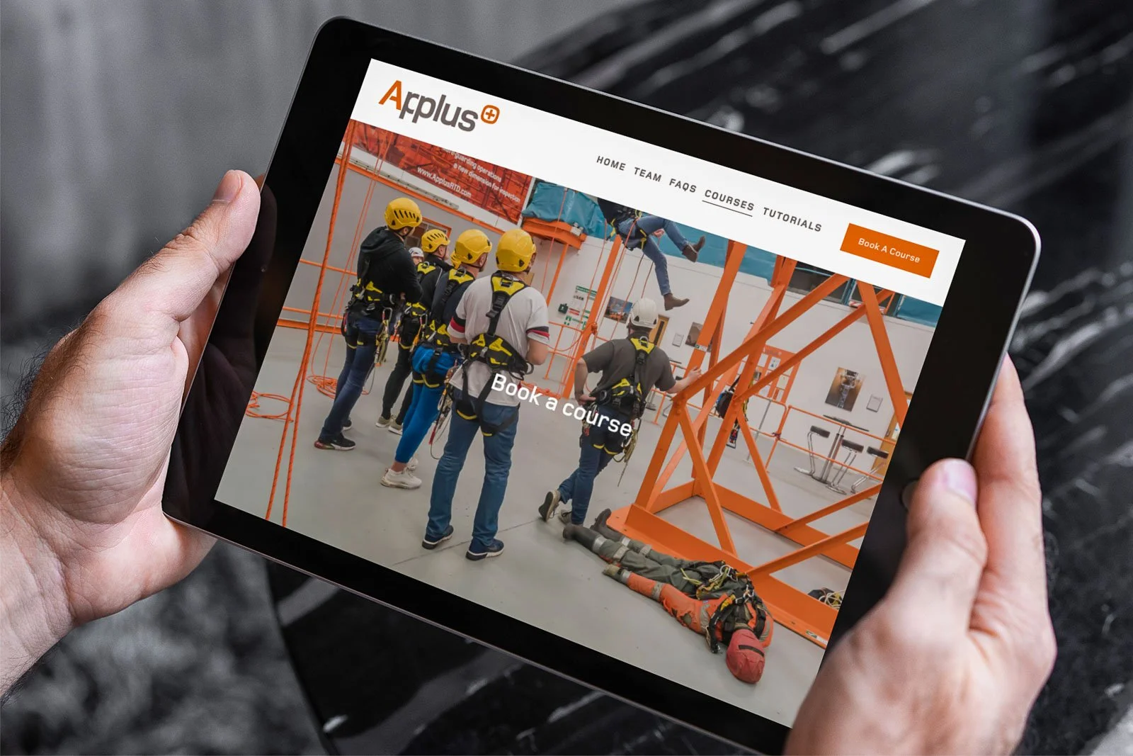 Applus+ rope access training website in Grangemouth, Scotland