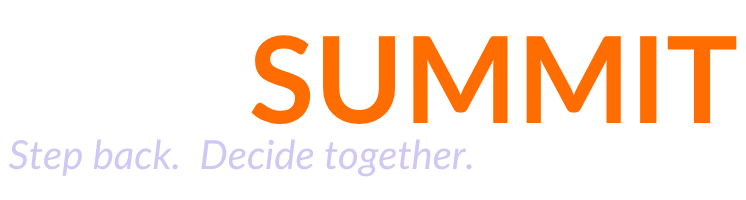 Logo for PATH SUMMIT with the tagline 'Step back. Decide together.'