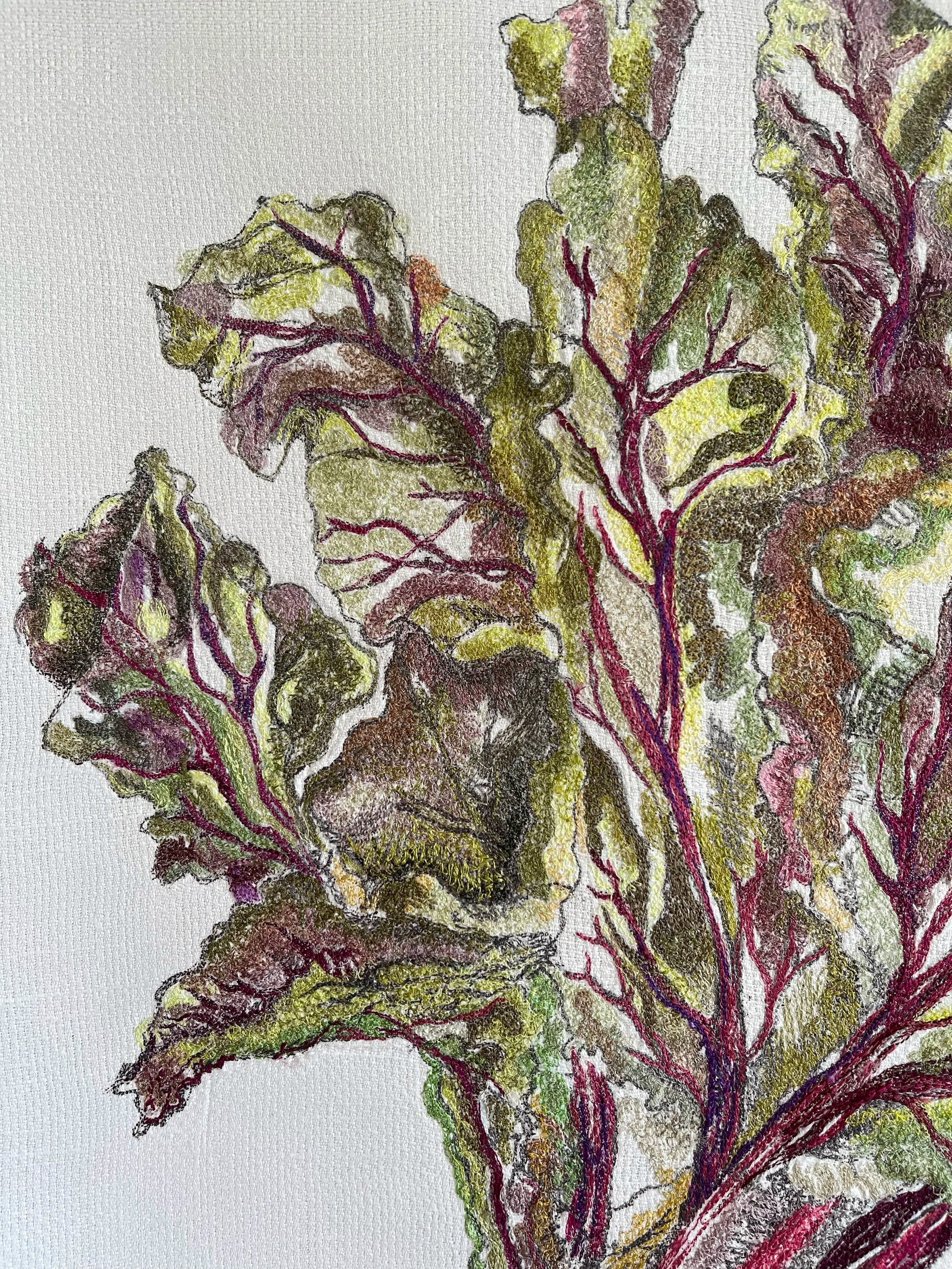 'Repast' detail - freehand machine embroidery