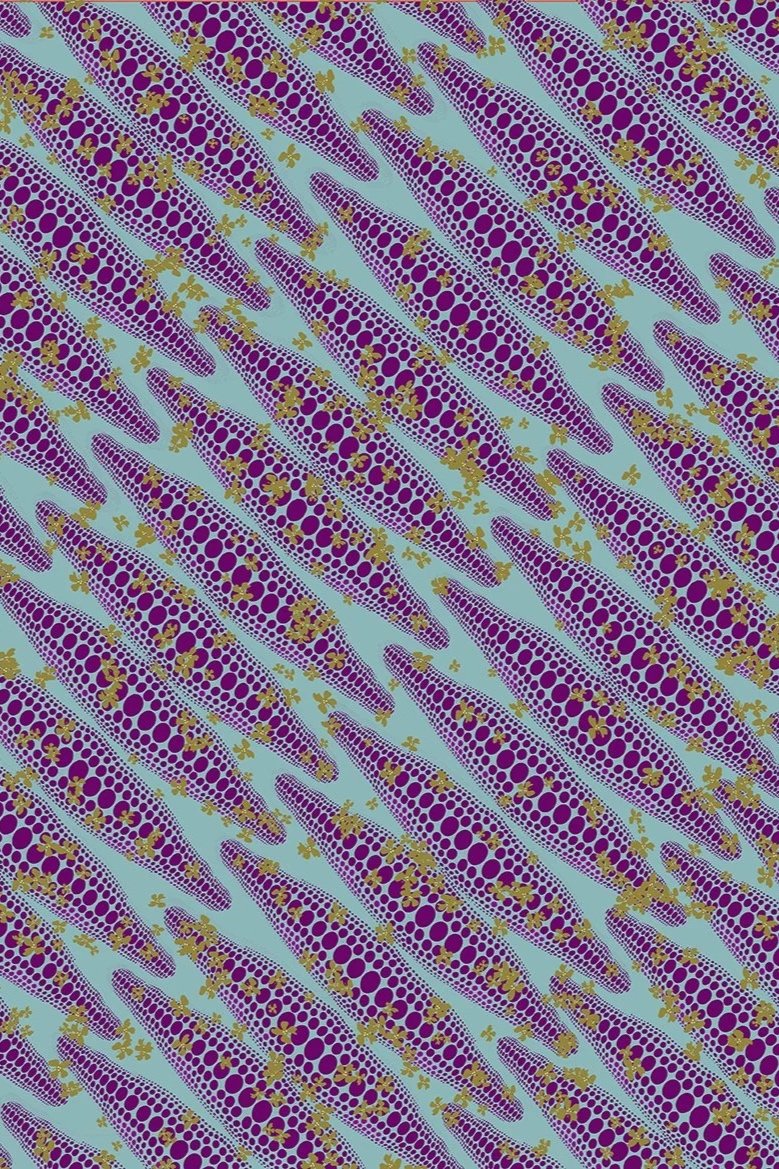 Zag digital brush print