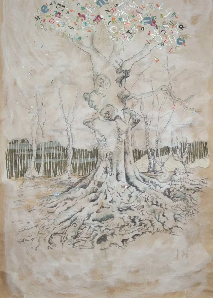 Farley mount learning tree - drawing collage