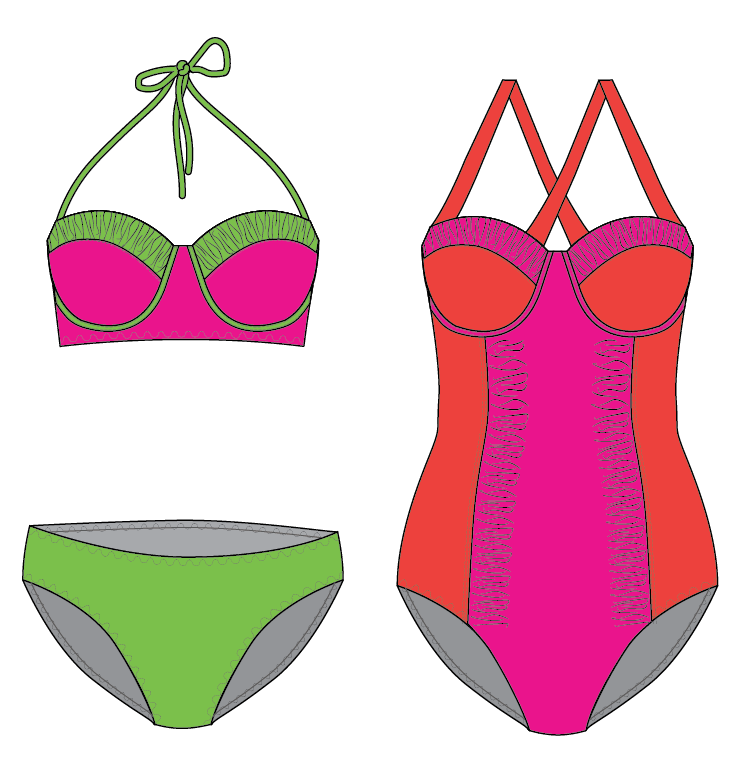 Swimwear flat