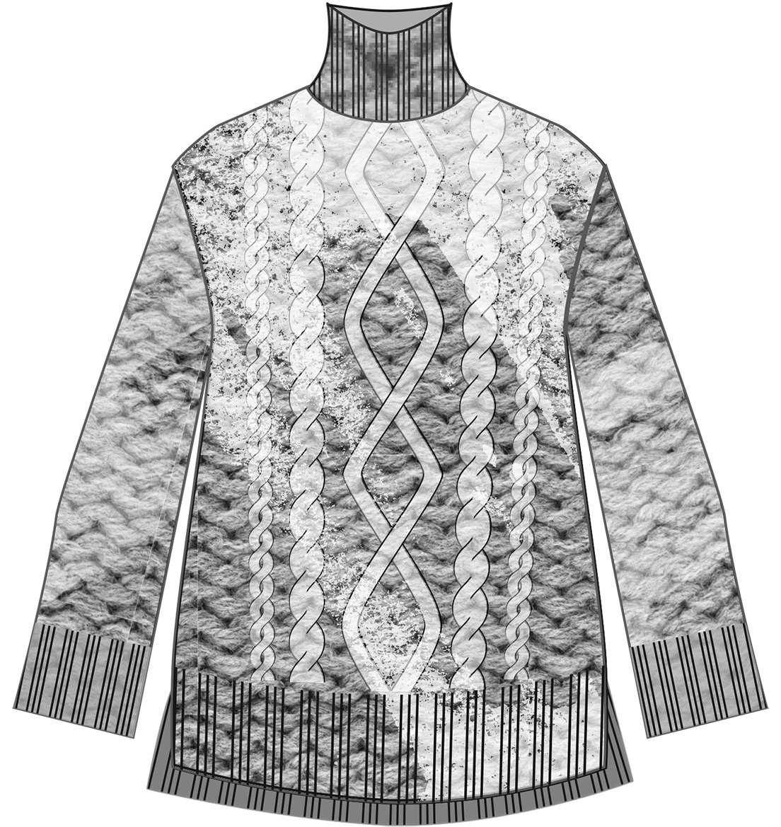 Knit flat