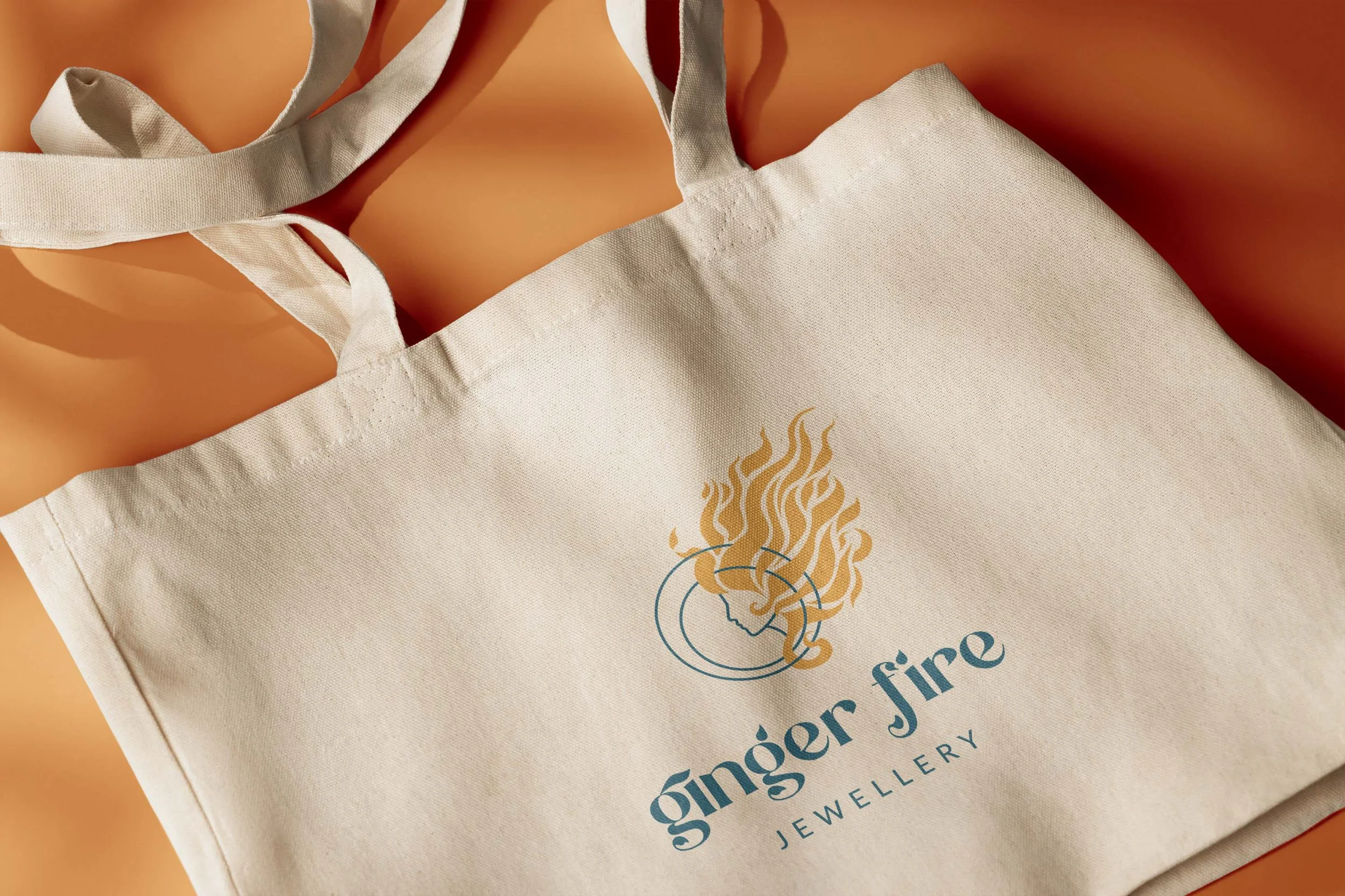 Ginger Fire Jewellery Design, tote bag example