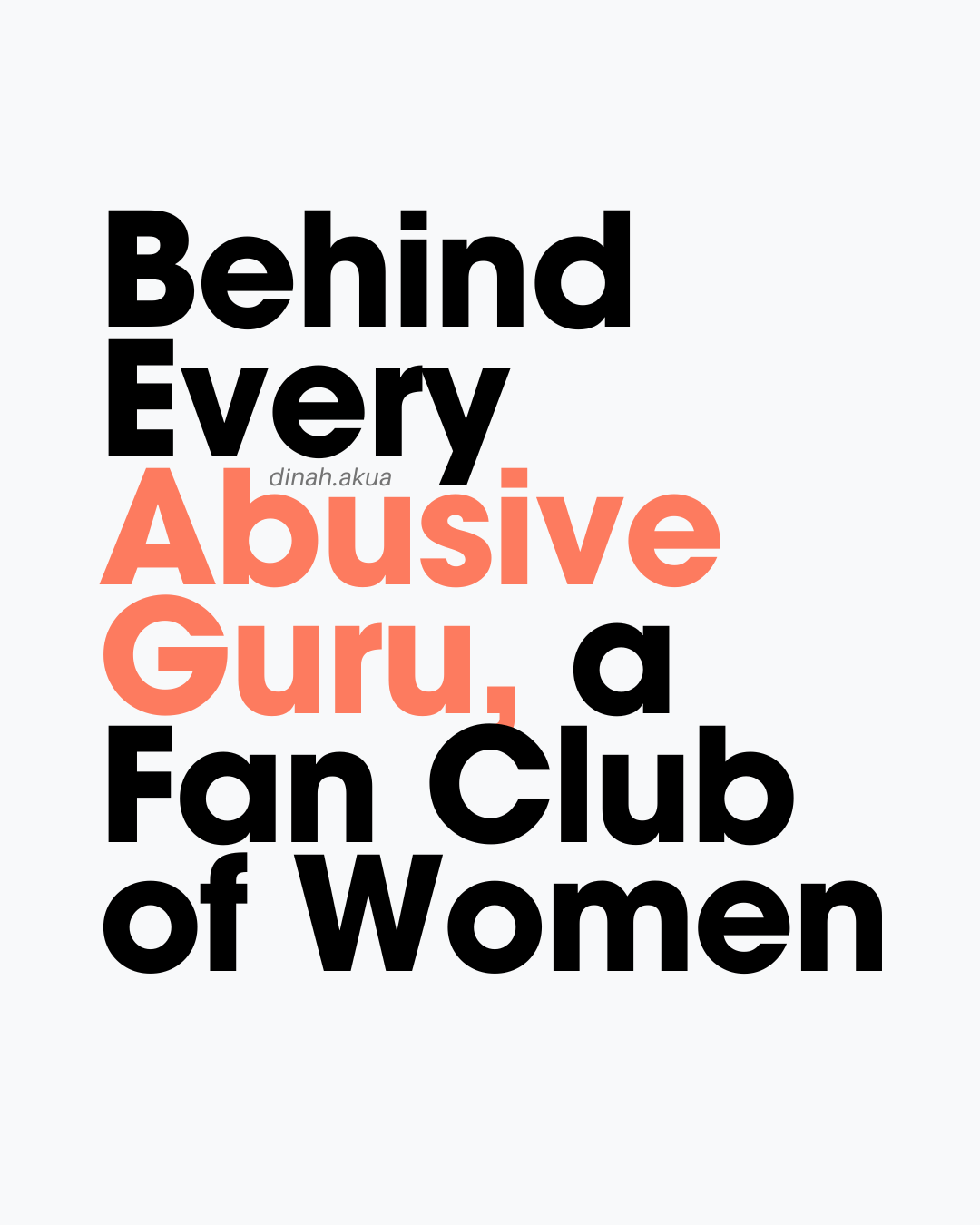 Behind Every Abusive Guru, a Fan Club of Women