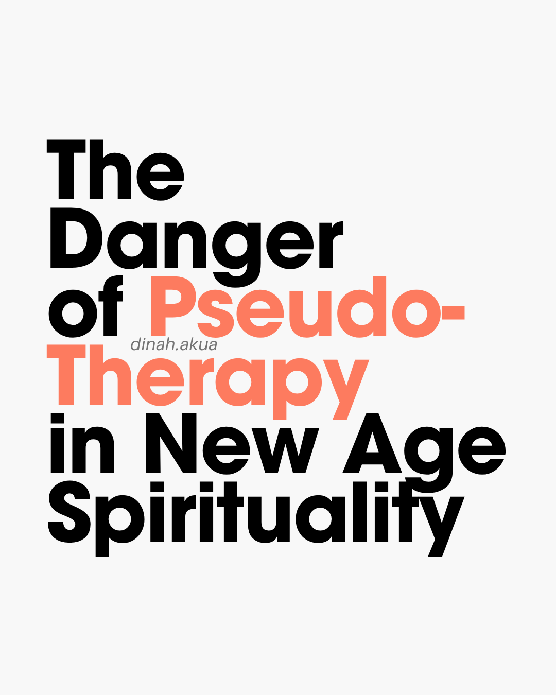 The Danger of Pseudo-Therapy in New Age Spirituality