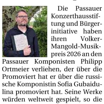 ✨ Herzlichen Gl&uuml;ckwunsch, lieber Philipp! ✨

Wir gratulieren unserem Ensemblemitglied Philipp von Herzen zum Volker-Mangold-Musikpreis 2026! 🏆

Wir freuen uns sehr und sind stolz, einen so engagierten S&auml;nger im Tenor und inspirierenden Kom