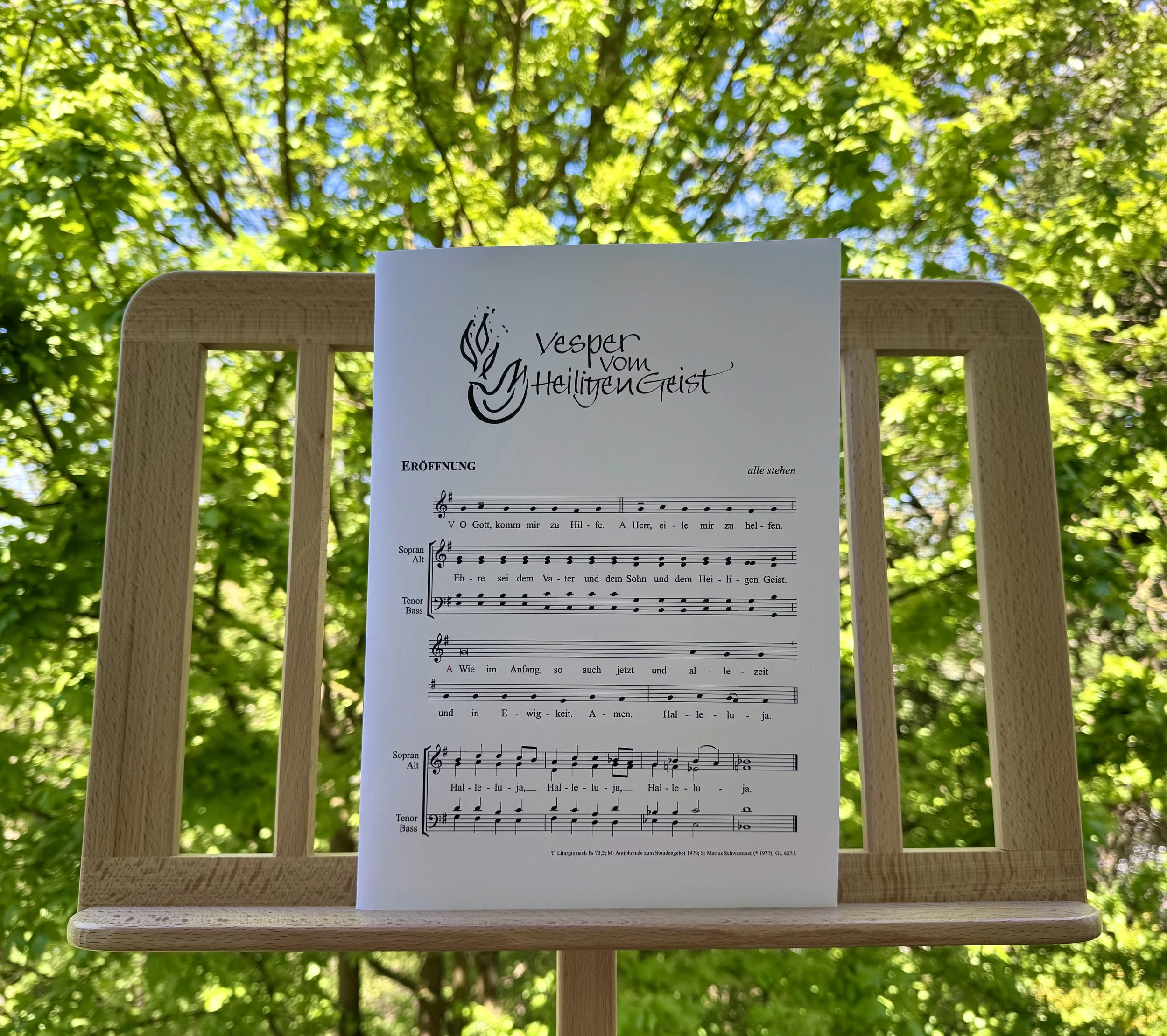 Vesper vom Heiligen Geist – ein Chorblatt für die Gestaltung einer Vesper oder eines Abendlobs